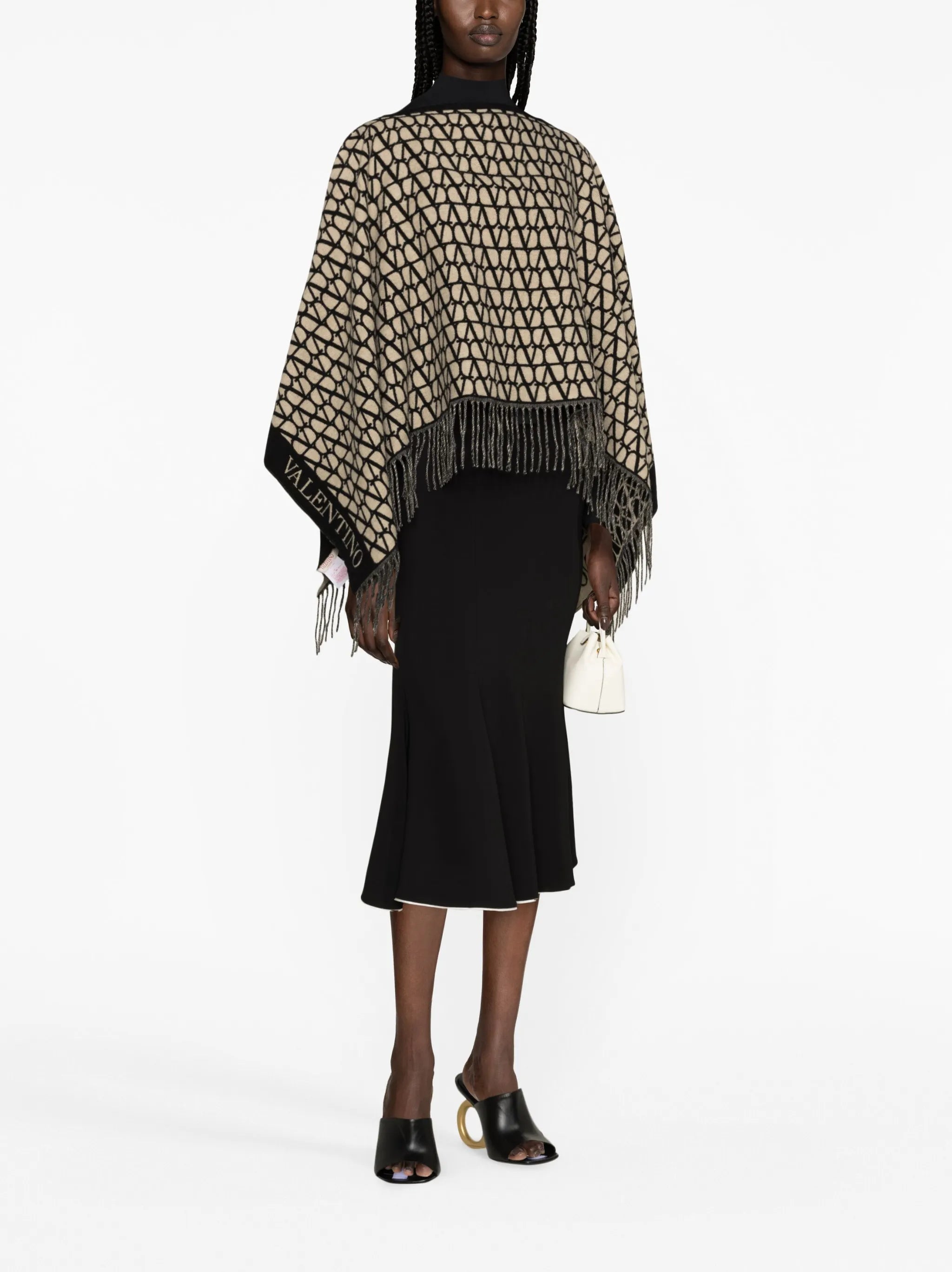 Toile Iconographe fringed poncho