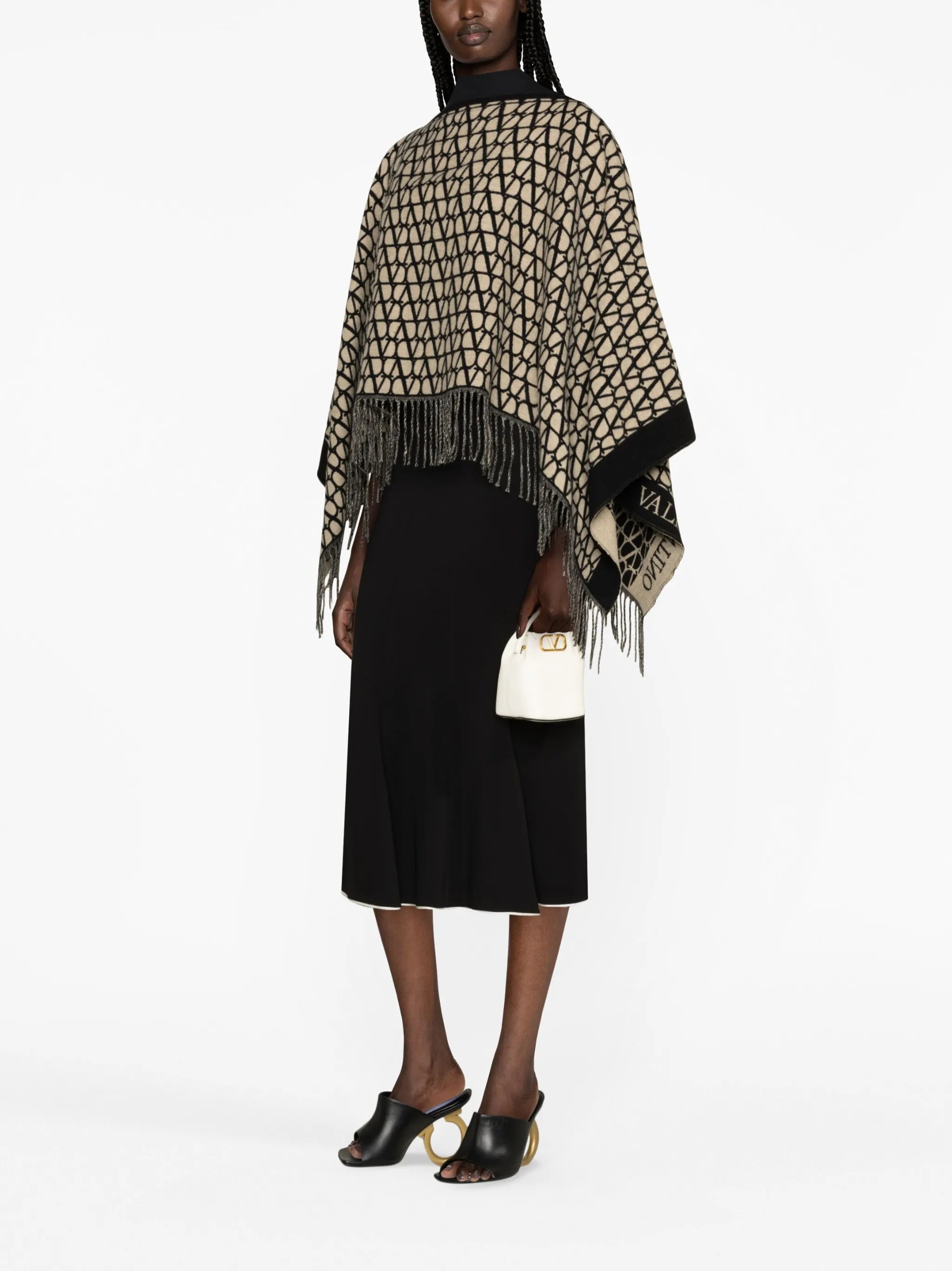 Toile Iconographe fringed poncho