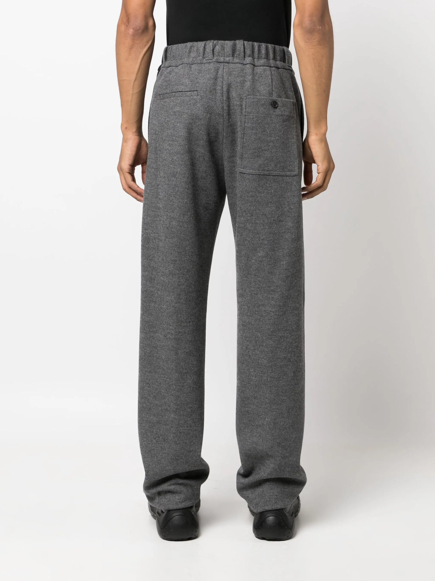 high-rise straight-leg trousers