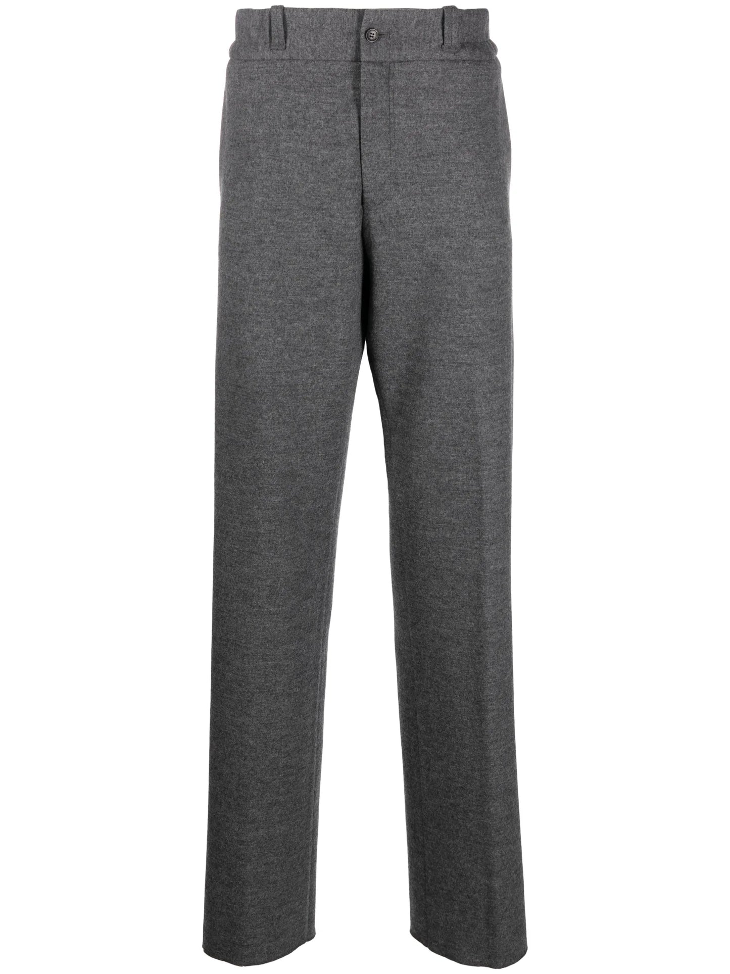 high-rise straight-leg trousers