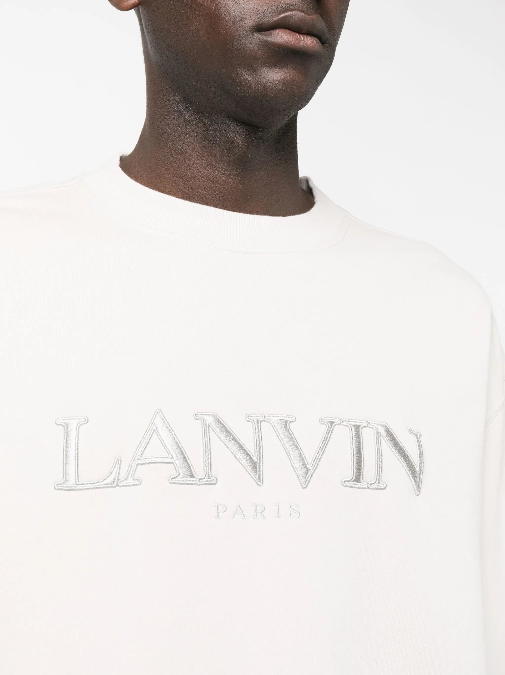 logo-embroidered cotton sweatshirt