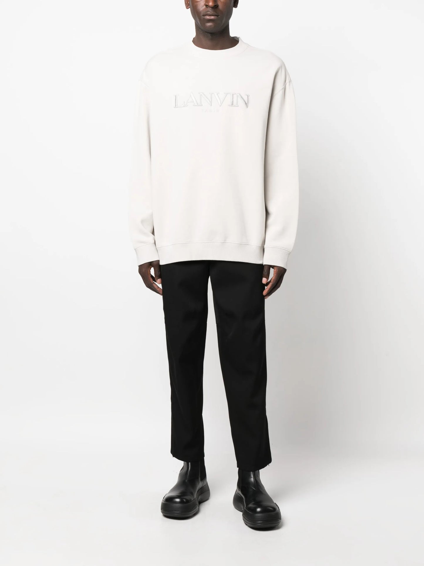 logo-embroidered cotton sweatshirt