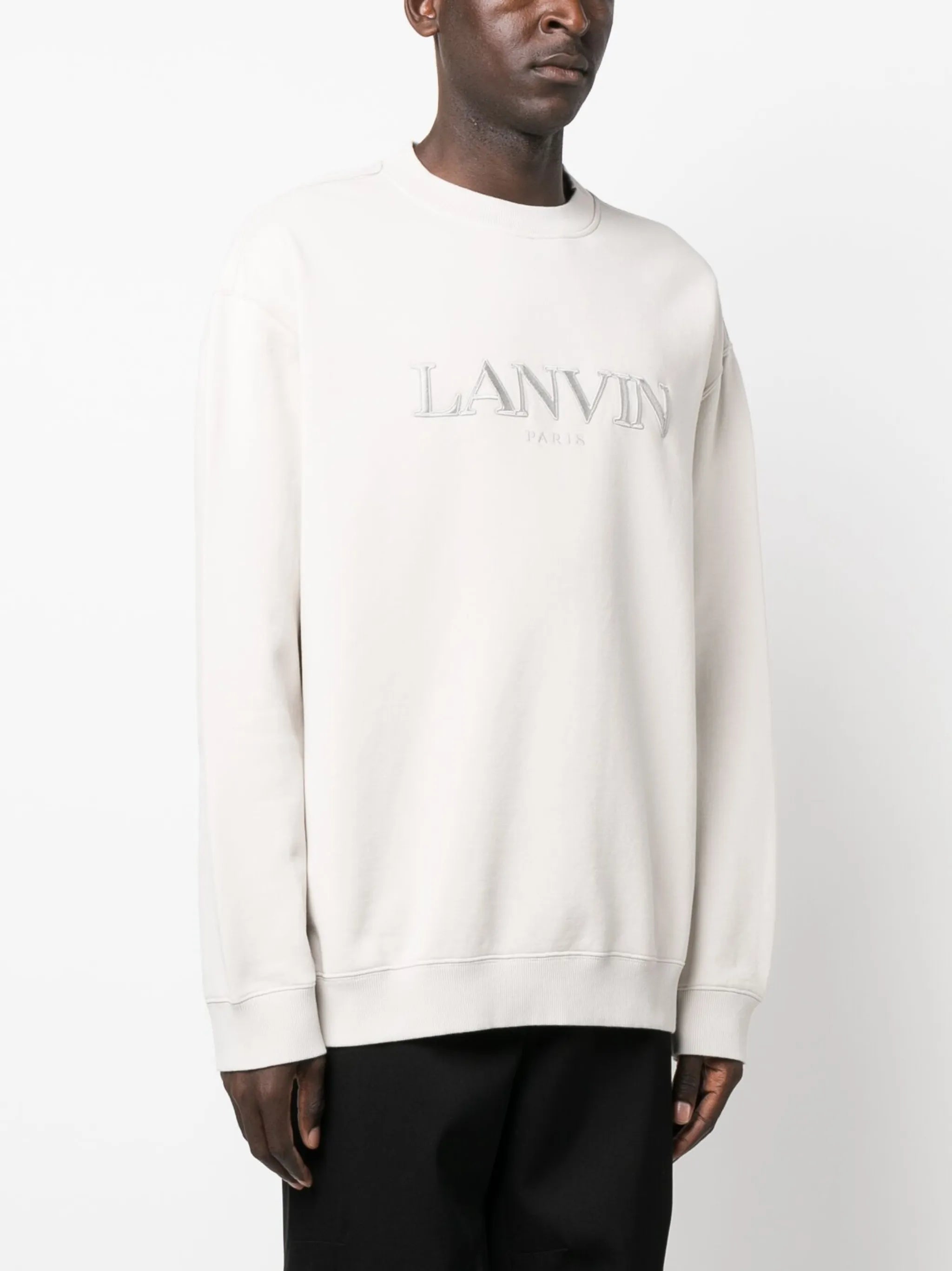 logo-embroidered cotton sweatshirt