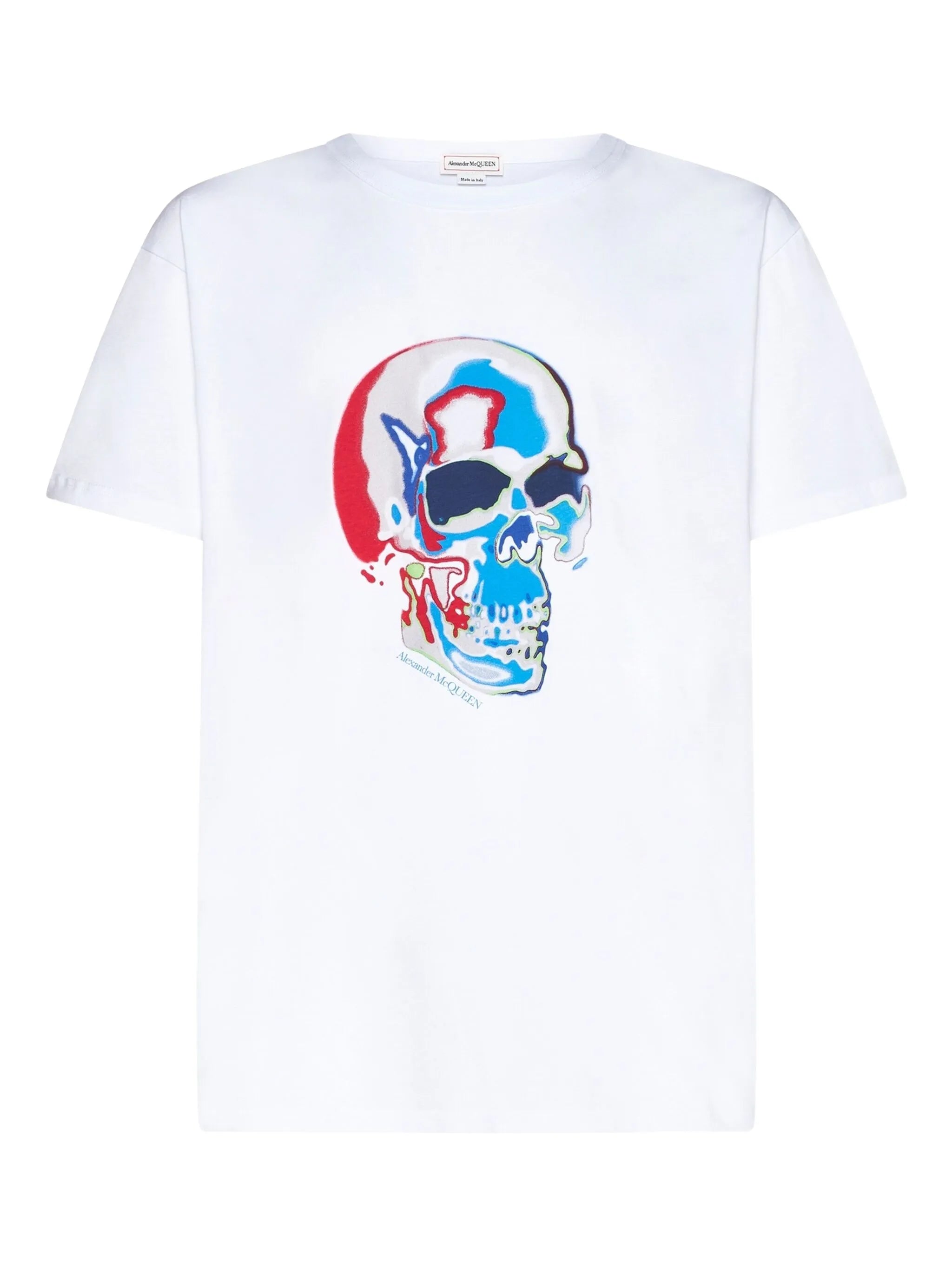 Solarised Skull print T-shirt