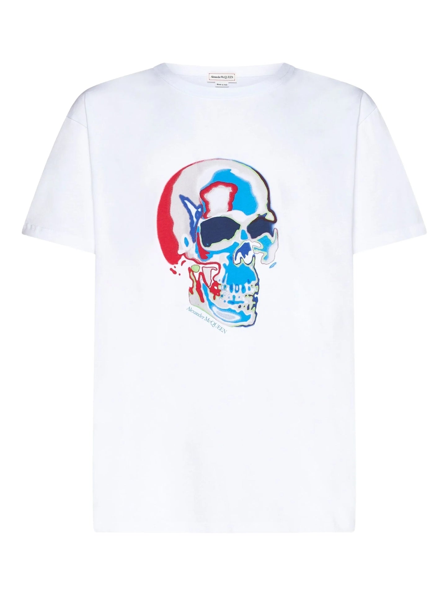 Solarised Skull print T-shirt
