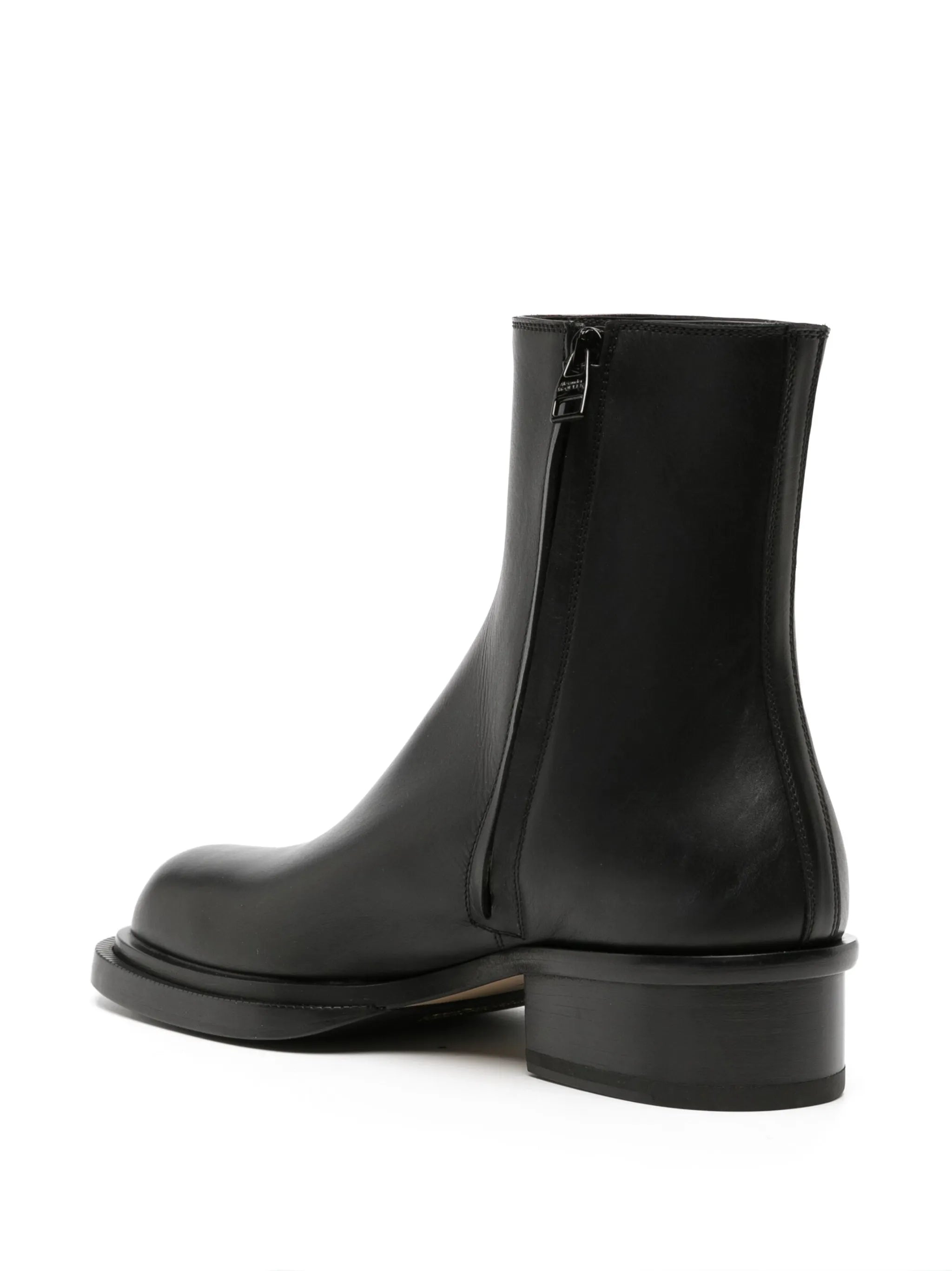 Cuban Stack leather boots