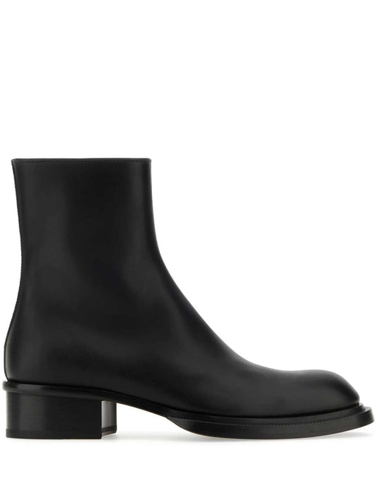 Cuban Stack leather boots