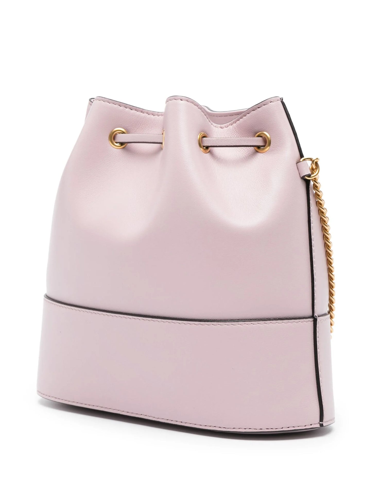 VLogo Signature leather bucket bag