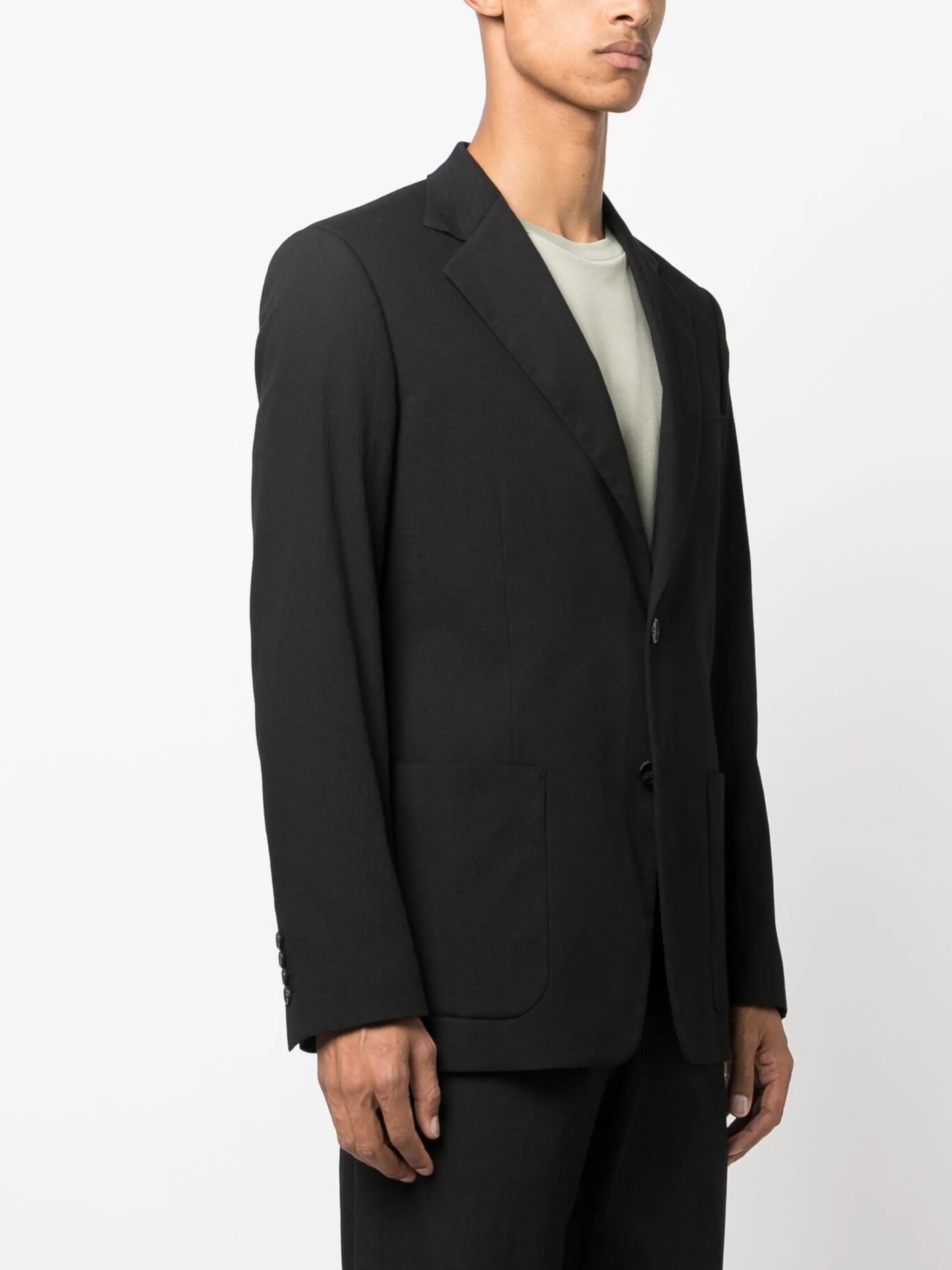 single-breasted suit jacket