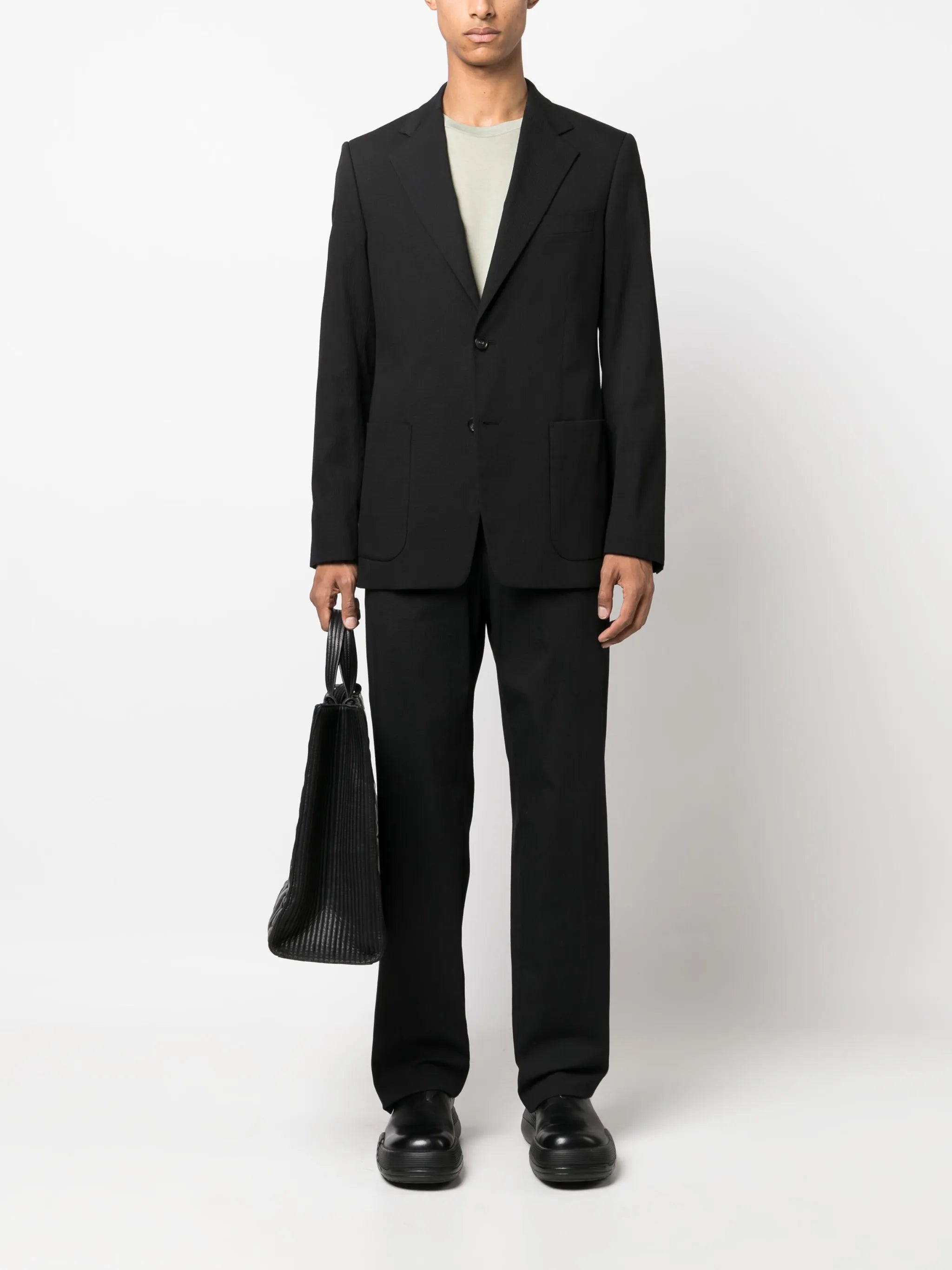 single-breasted suit jacket