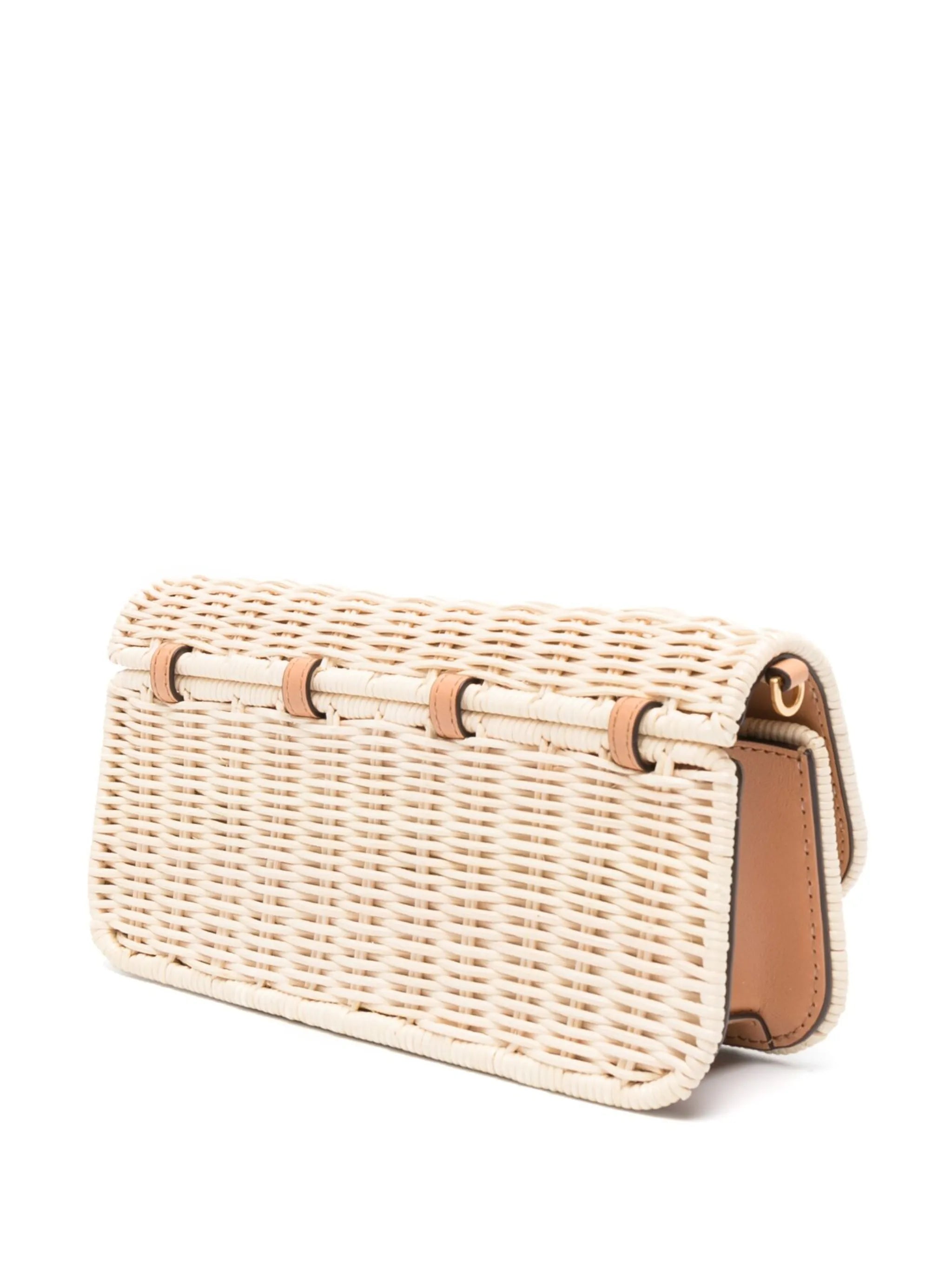 Eleanor straw clutch bag