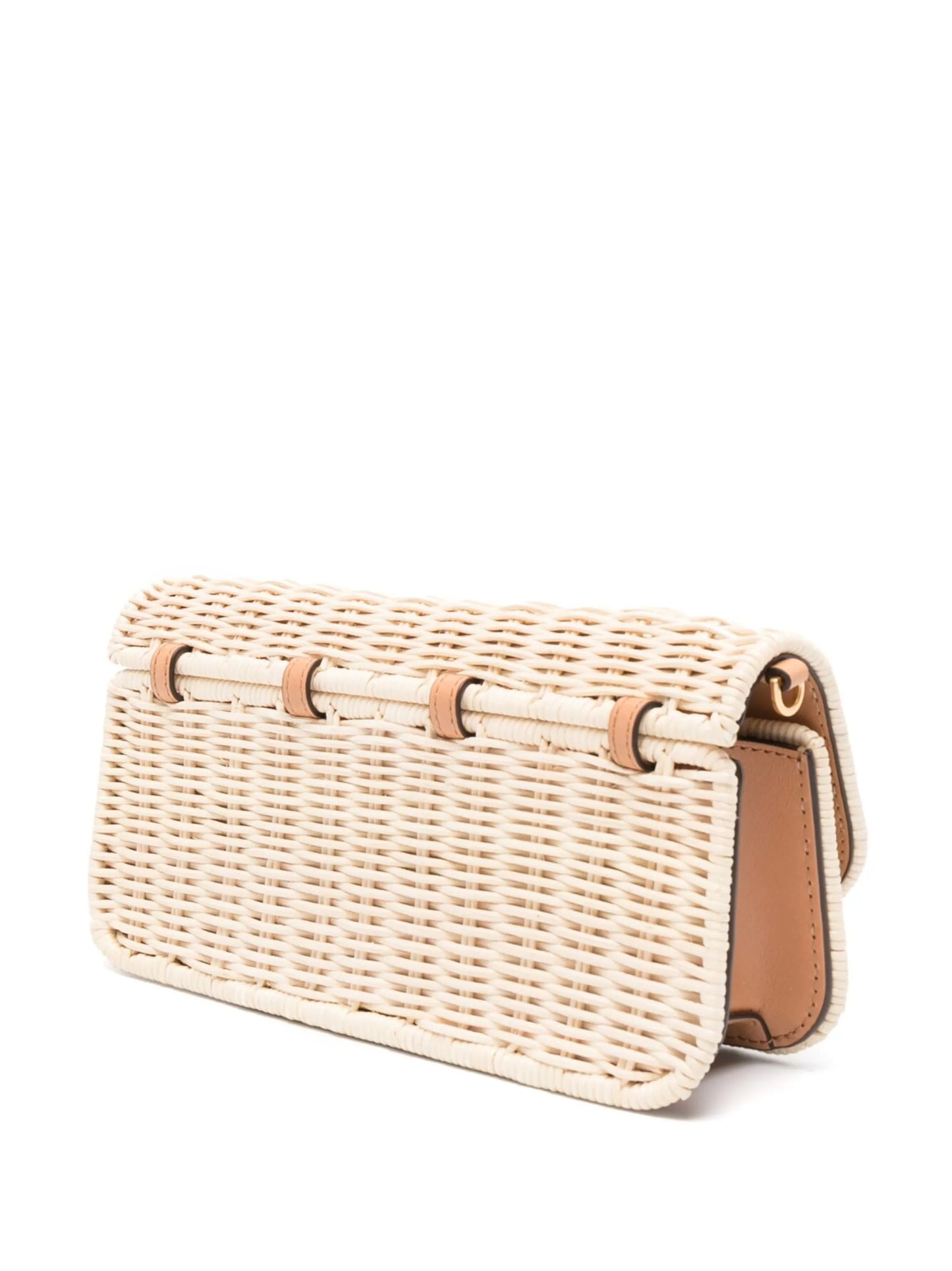 Eleanor straw clutch bag