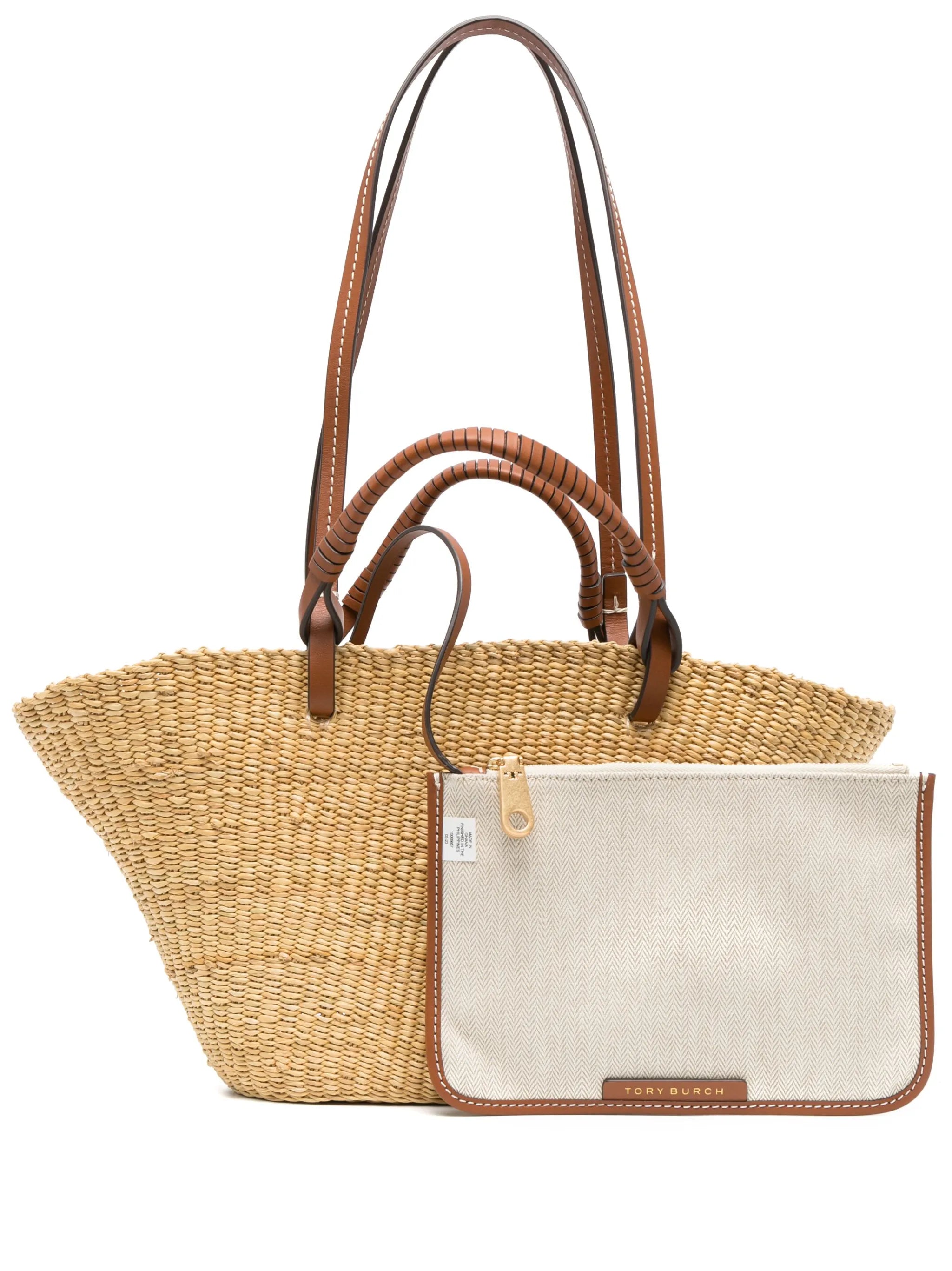 small Ella raffia tote bag