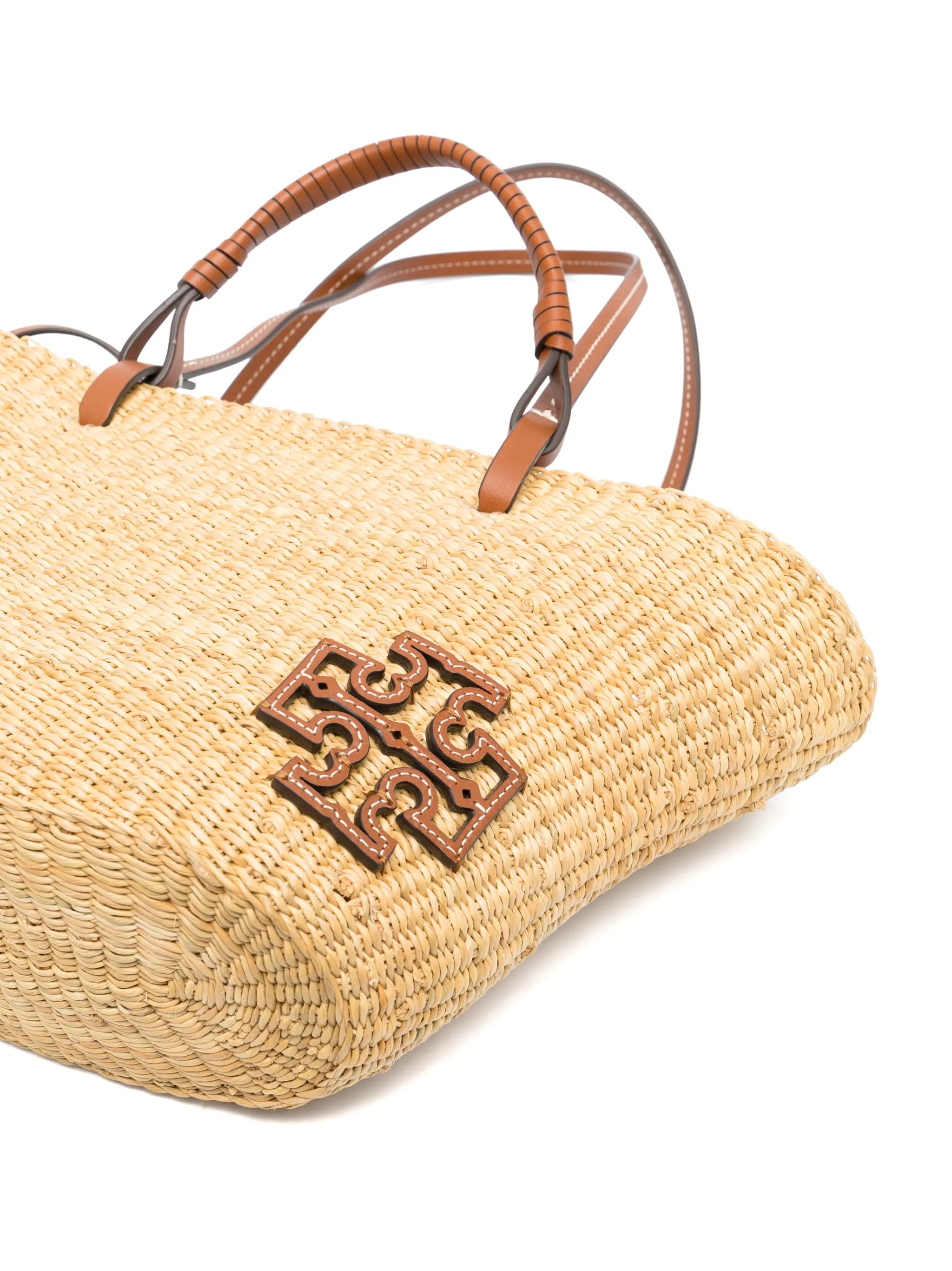 small Ella raffia tote bag