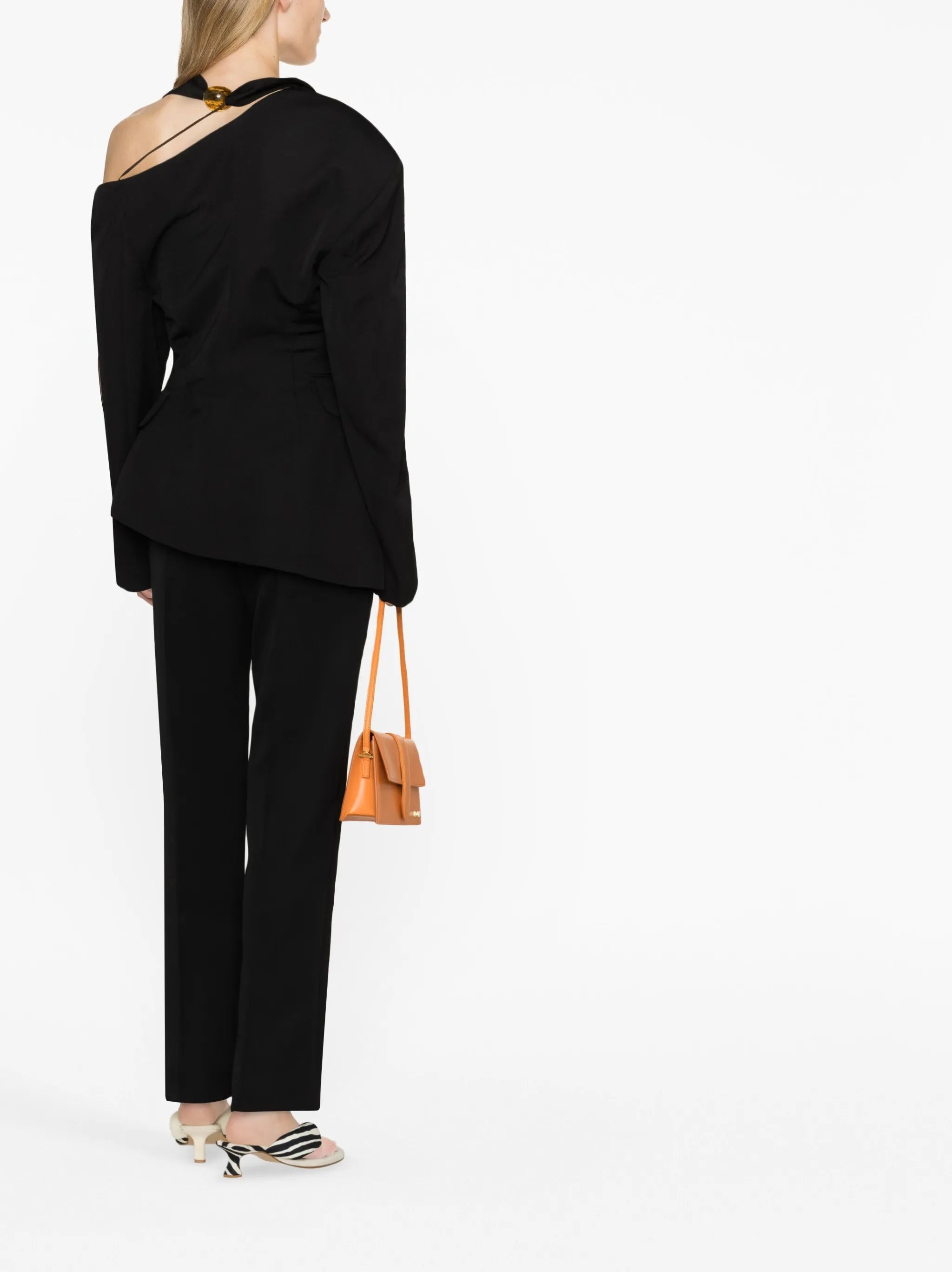 La veste Baska asymmetric virgin wool blazer