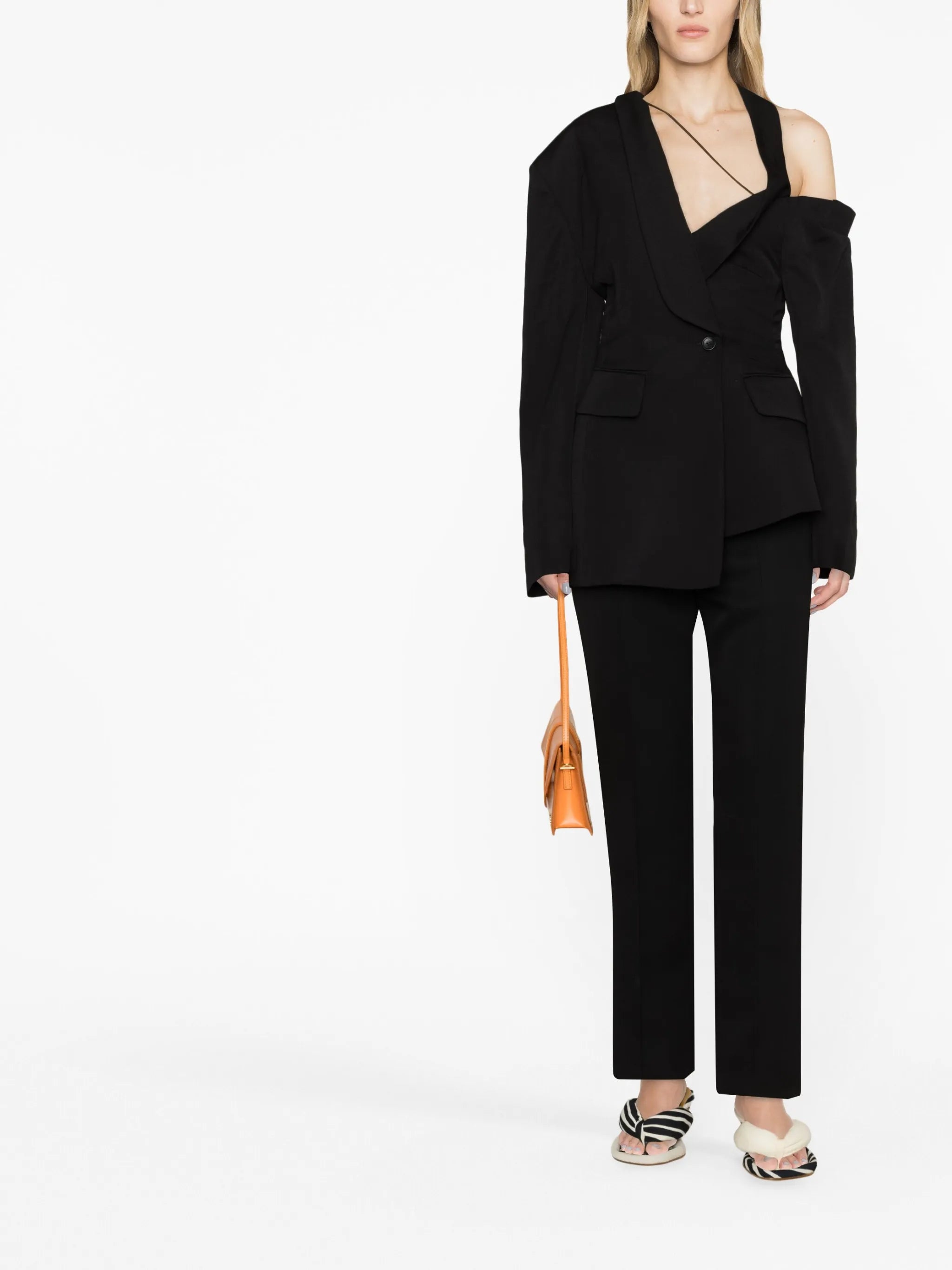 La veste Baska asymmetric virgin wool blazer