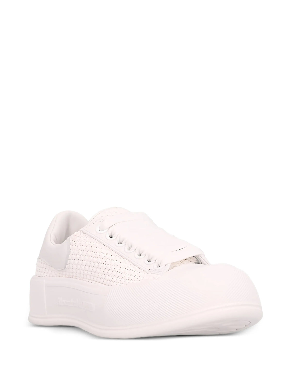 Deck Plimsoll raffia sneakers