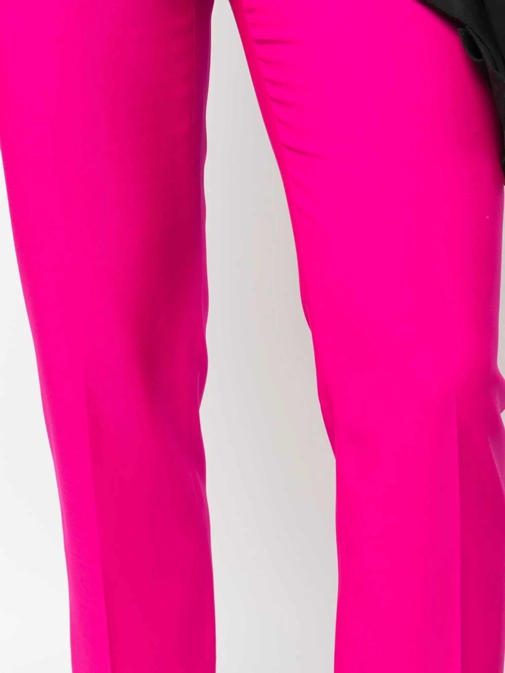 cropped straight-leg trousers