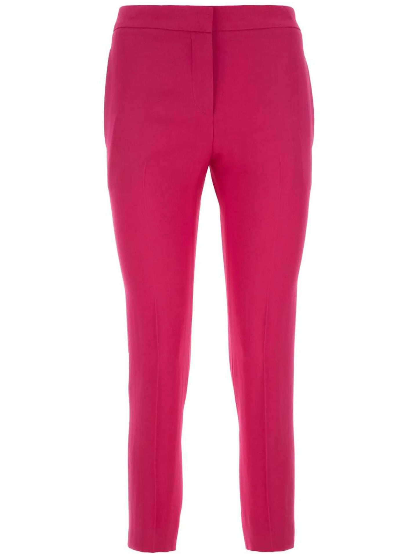 cropped straight-leg trousers
