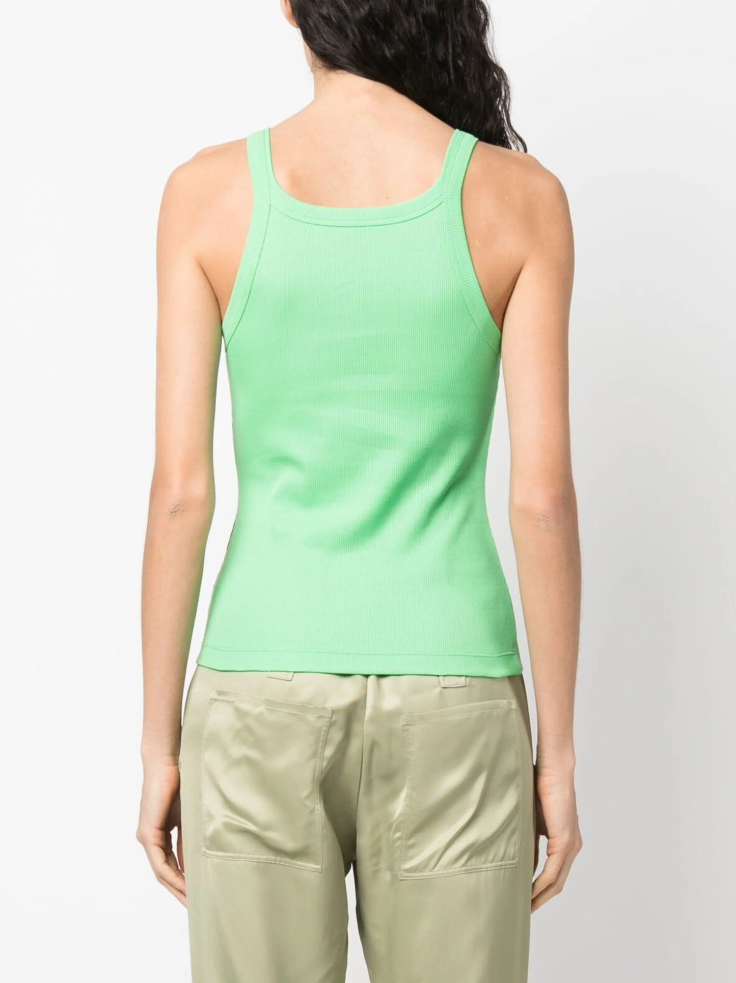 ribbed sleeveless tank top