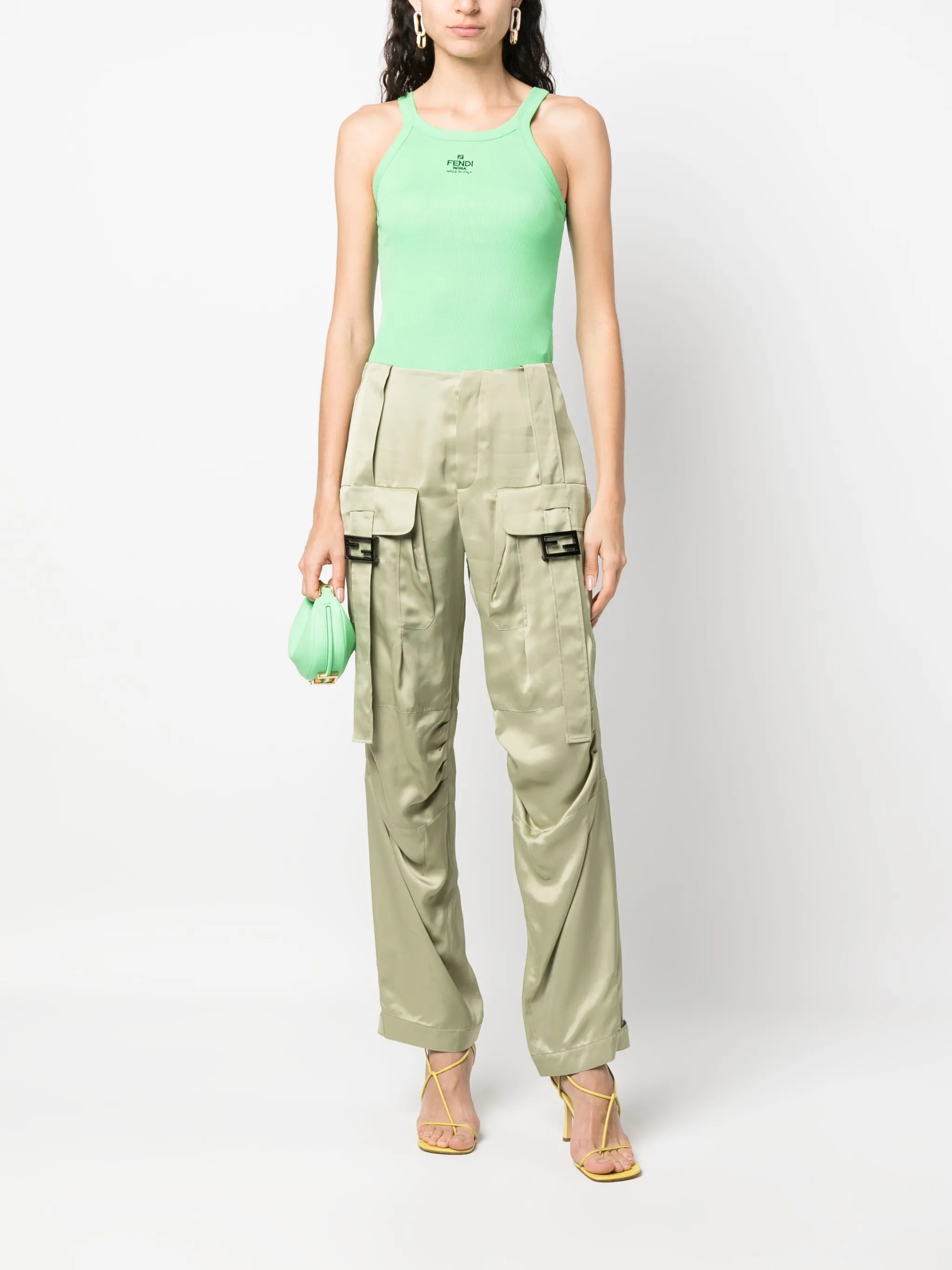 ribbed sleeveless tank top