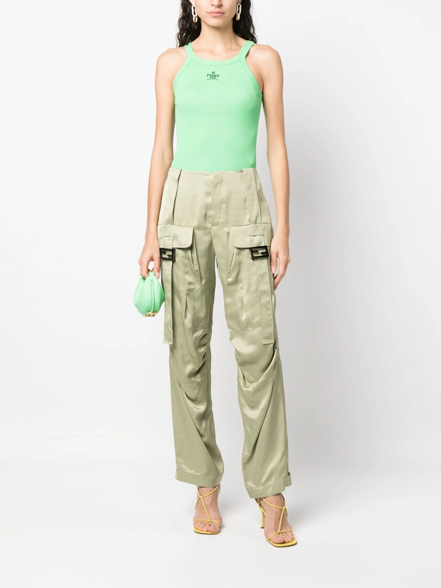 ribbed sleeveless tank top