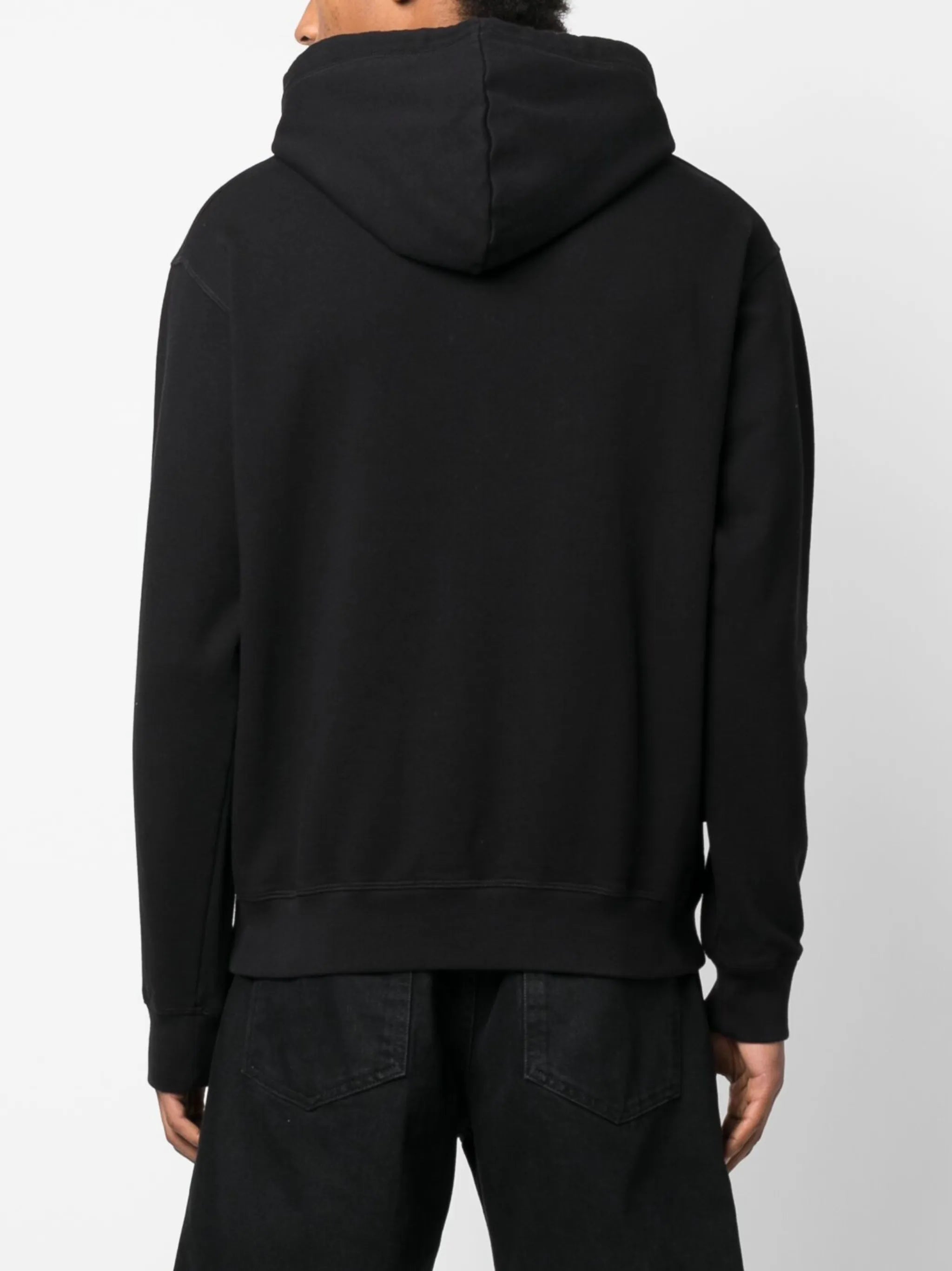 graphic-print organic-cotton hoodie