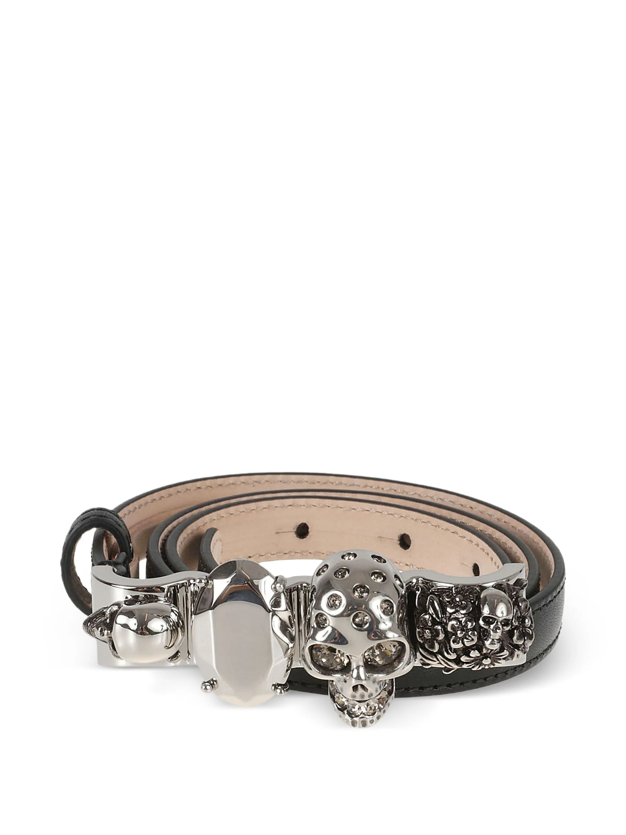 Knuckle leather belt