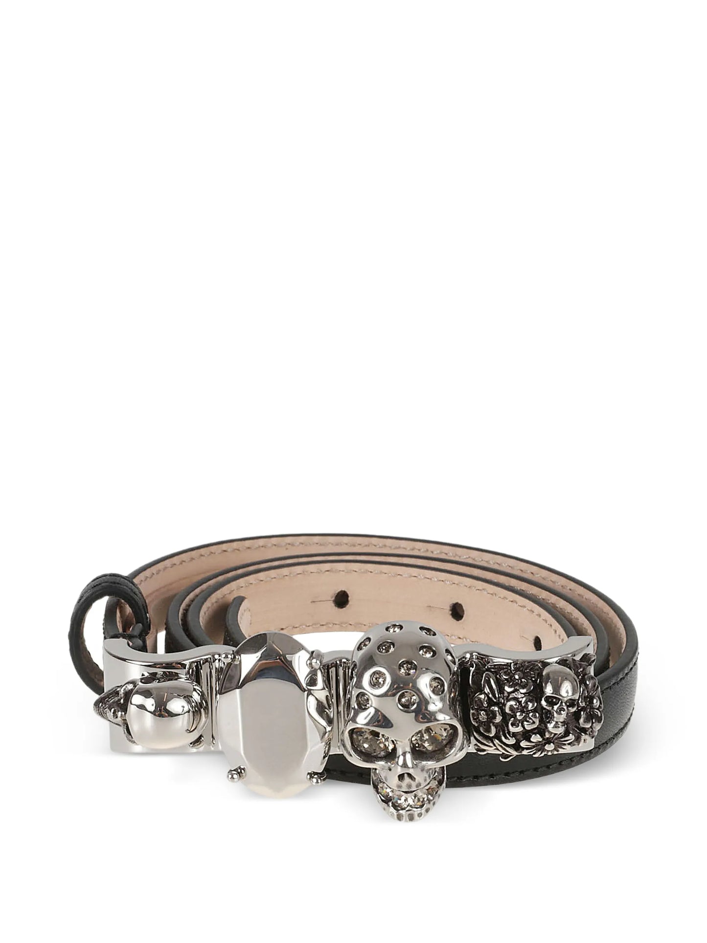 Knuckle leather belt
