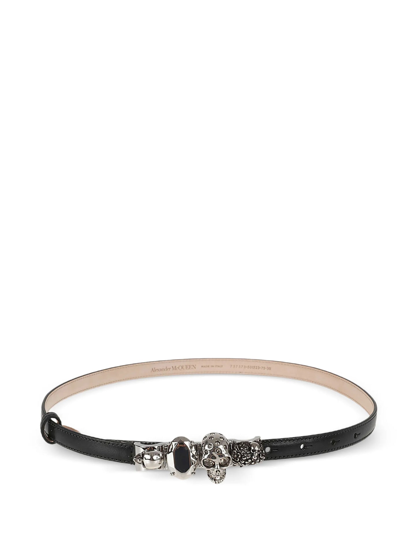 Knuckle leather belt