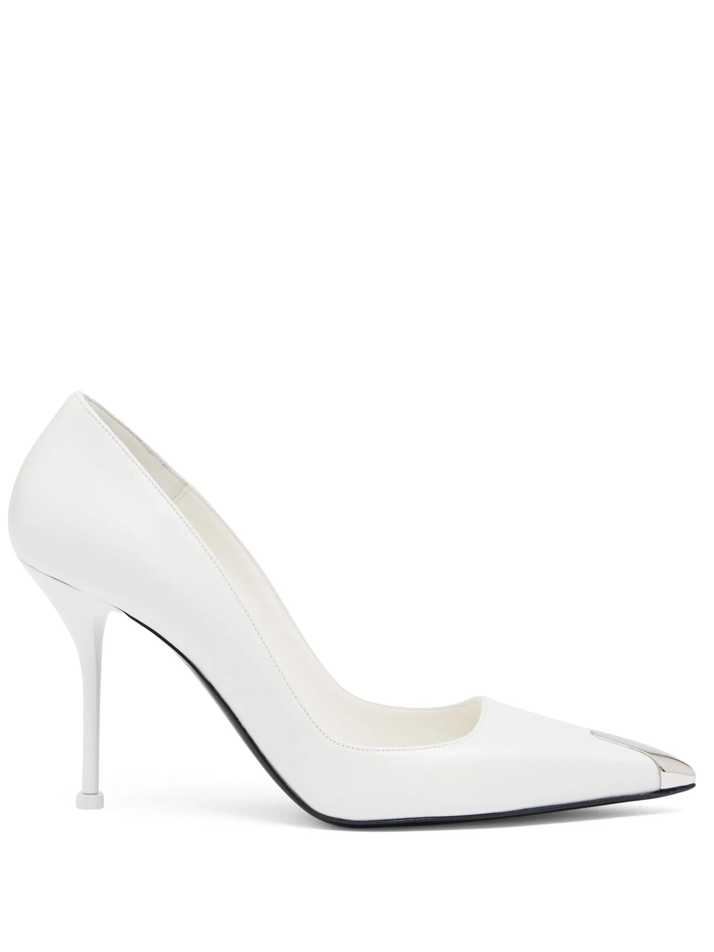Punk 90mm leather pumps