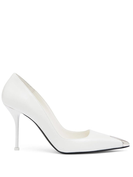 Punk 90mm leather pumps