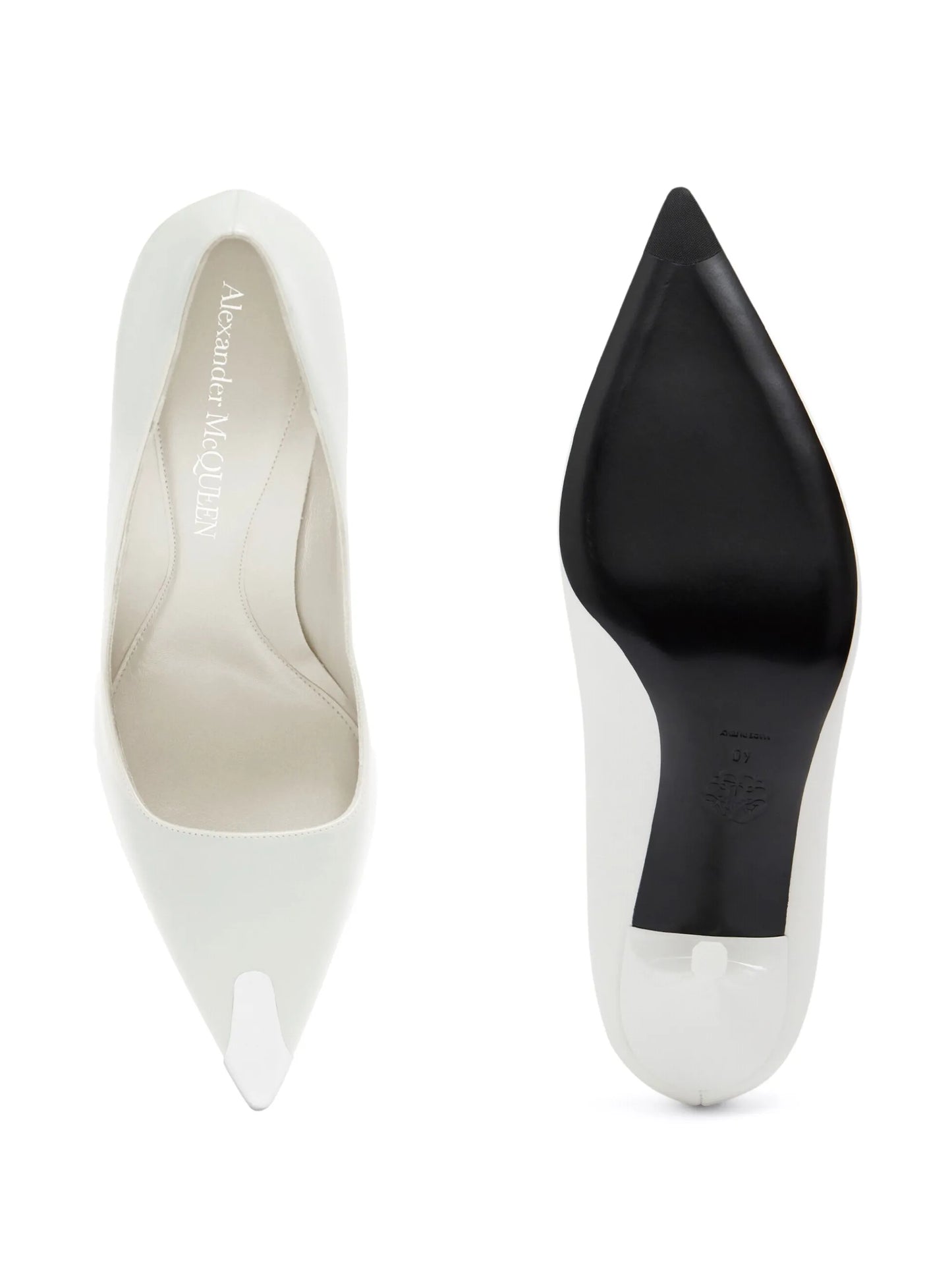Punk 90mm leather pumps