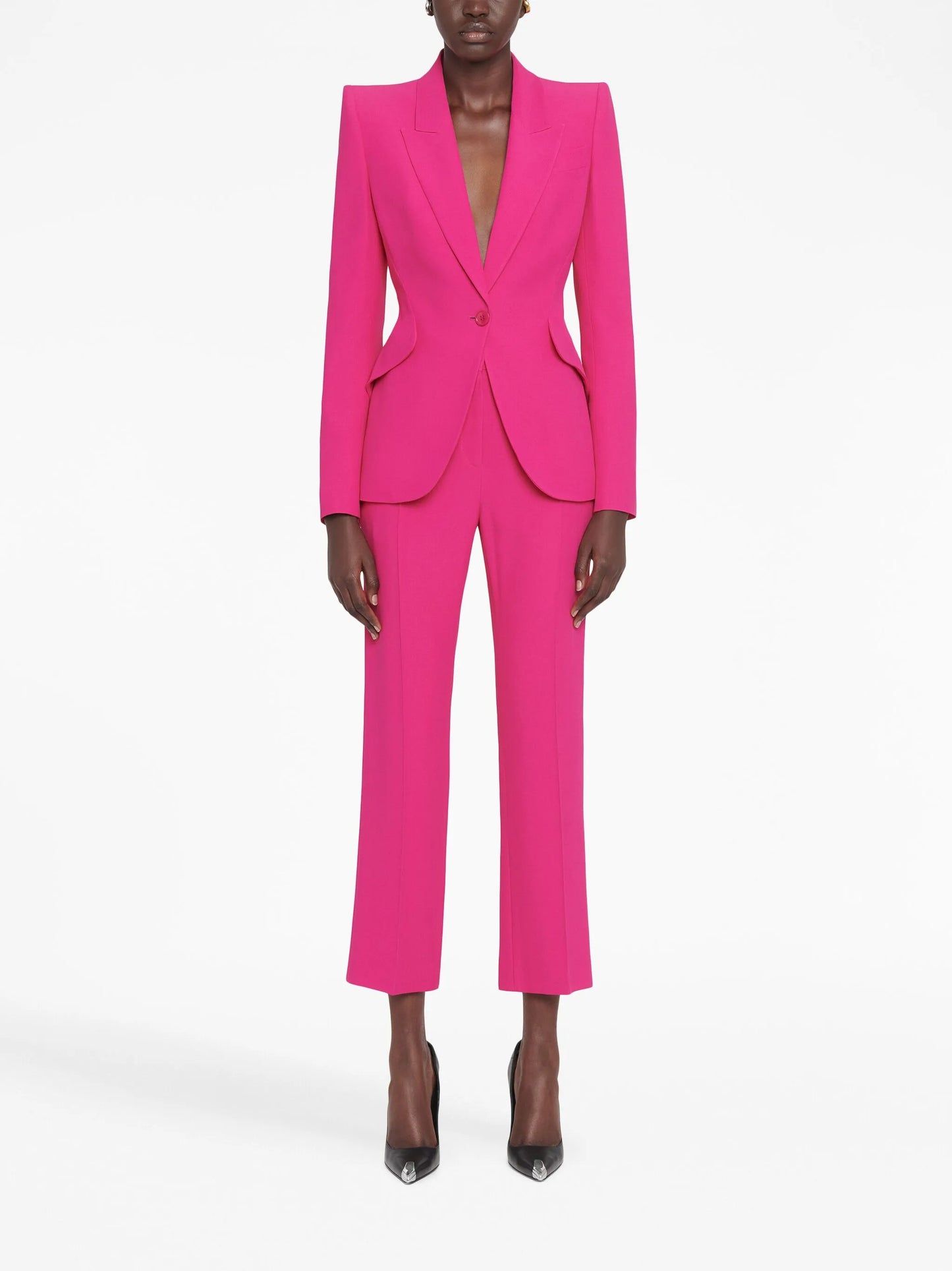 tailored single-breasted blazer