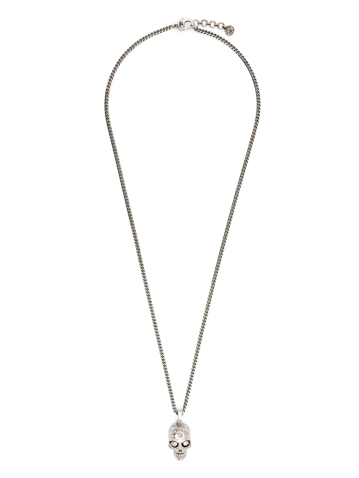 skull-charm chain necklace