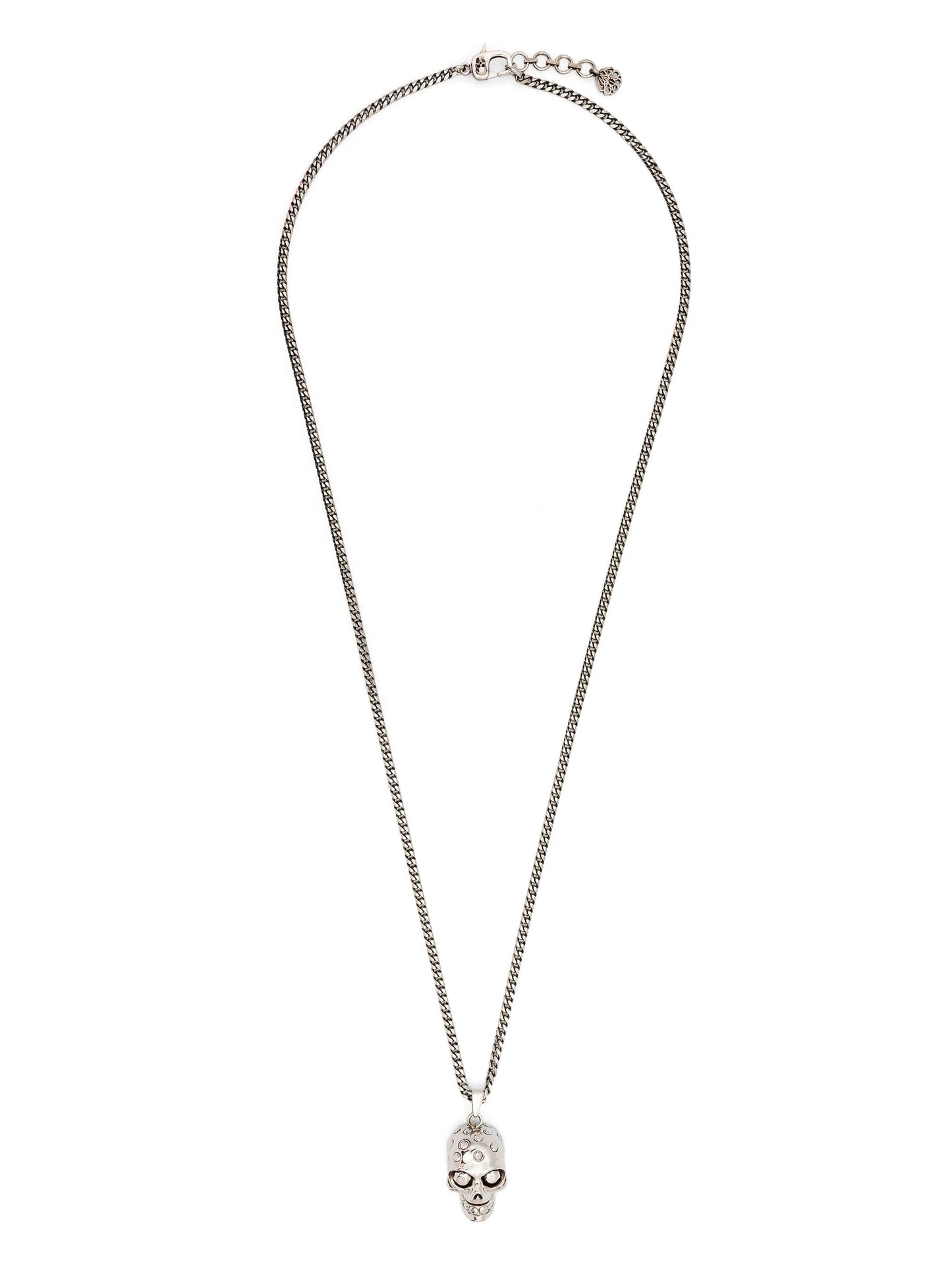 skull-charm chain necklace