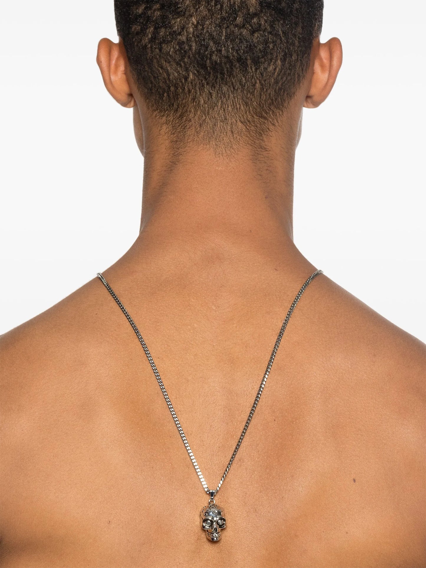 skull-charm chain necklace
