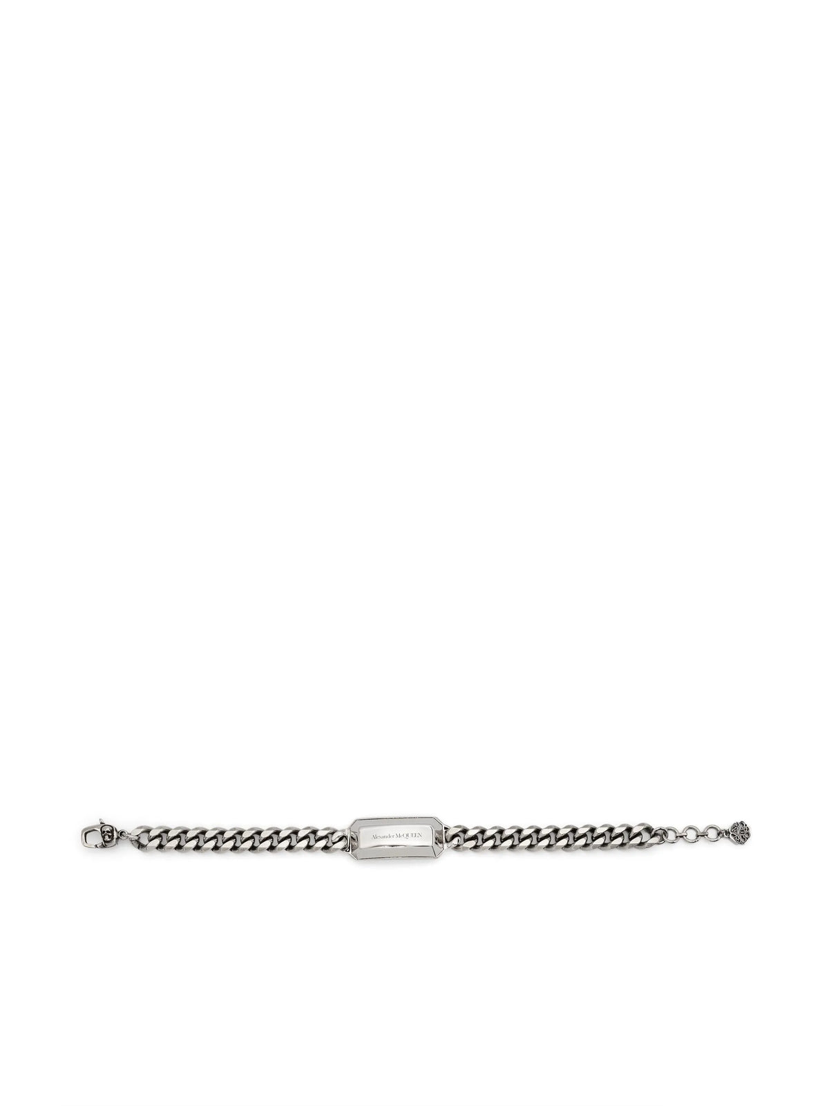 logo-engraved chain-link bracelet