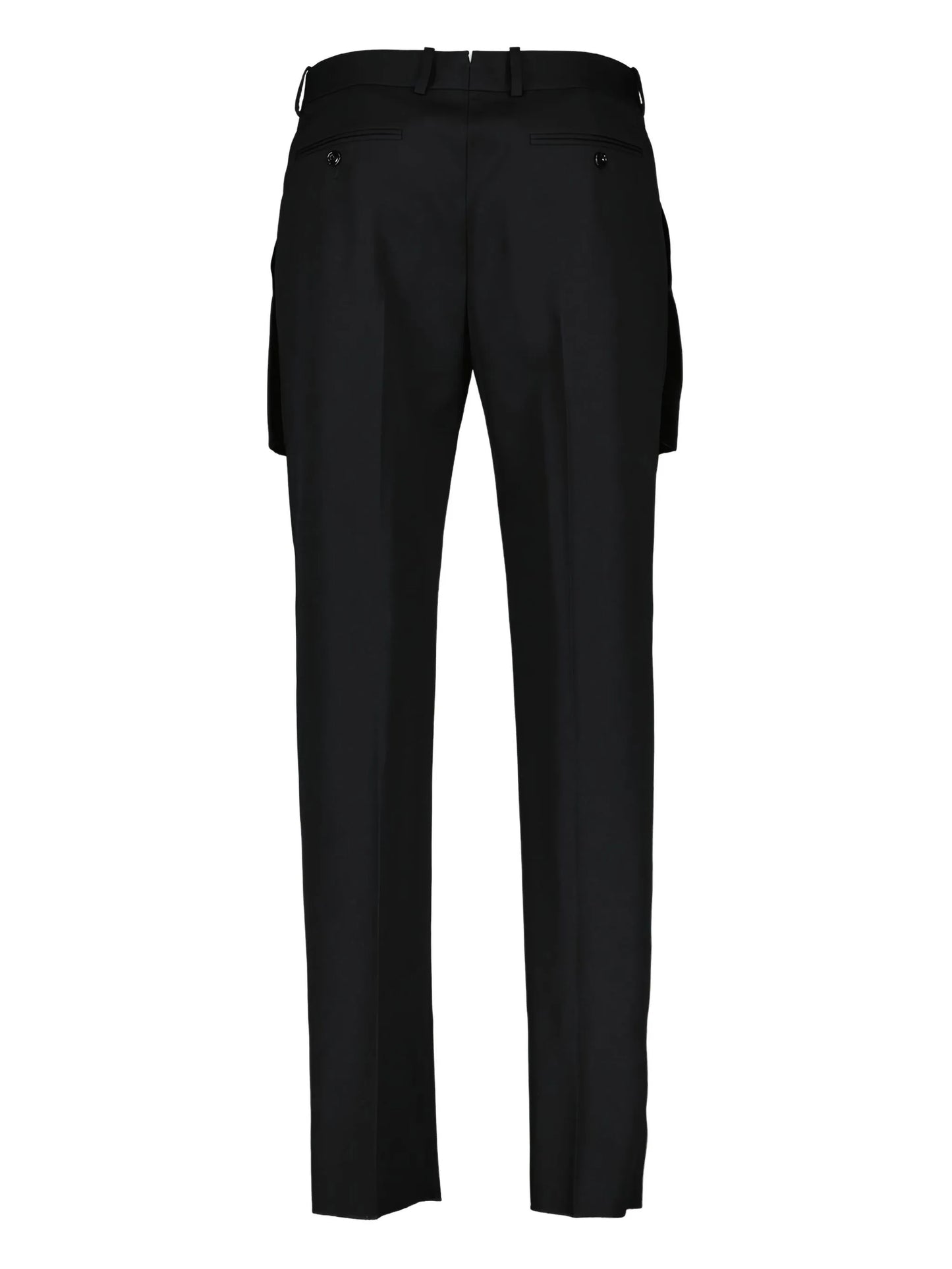 mid-rise tailored wool trousers