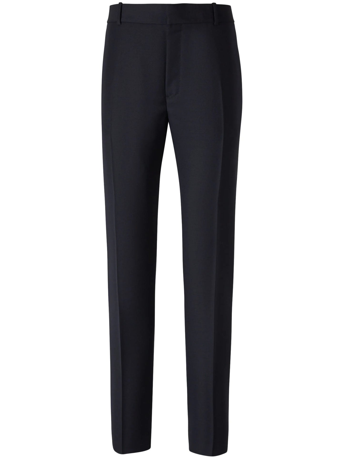 mid-rise tailored wool trousers