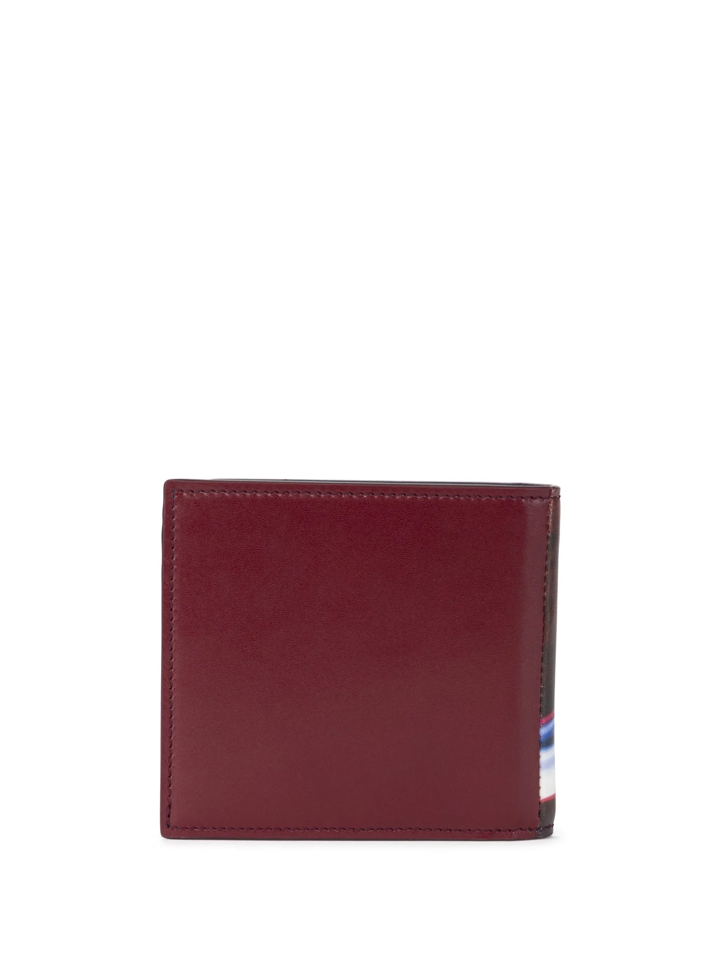 watercolour-print bi-fold wallet