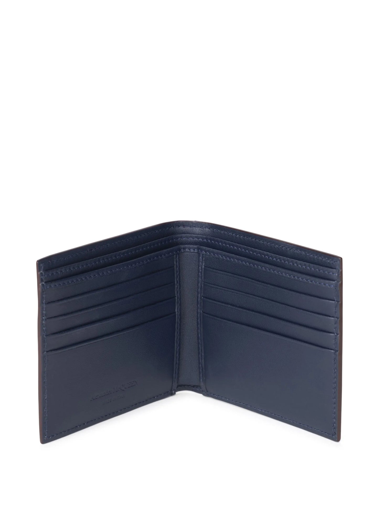 watercolour-print bi-fold wallet