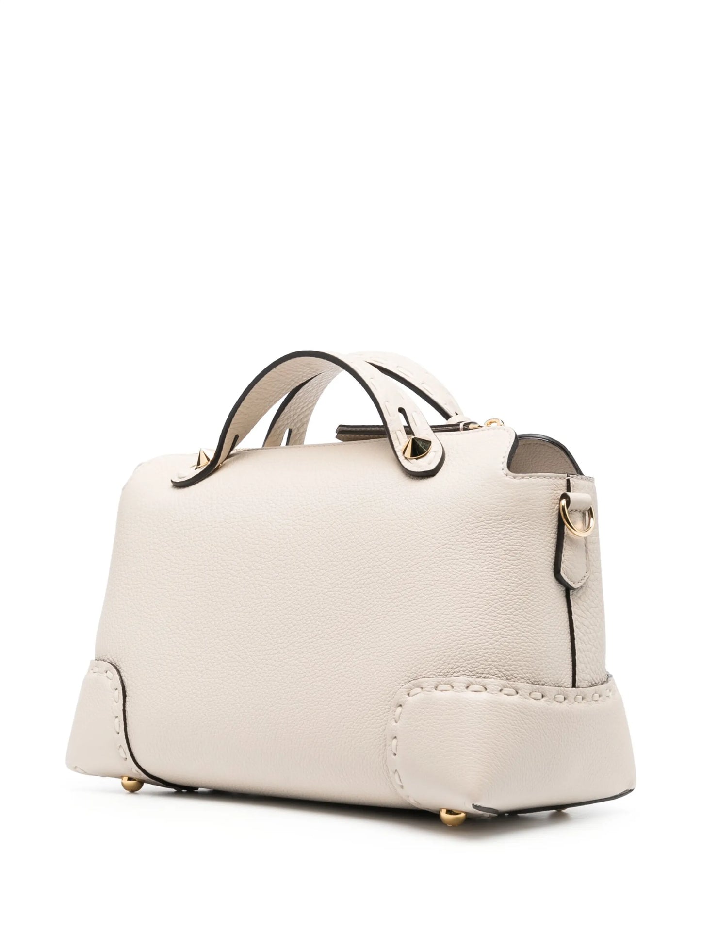 logo-lettering tonal-stitch shoulder bag