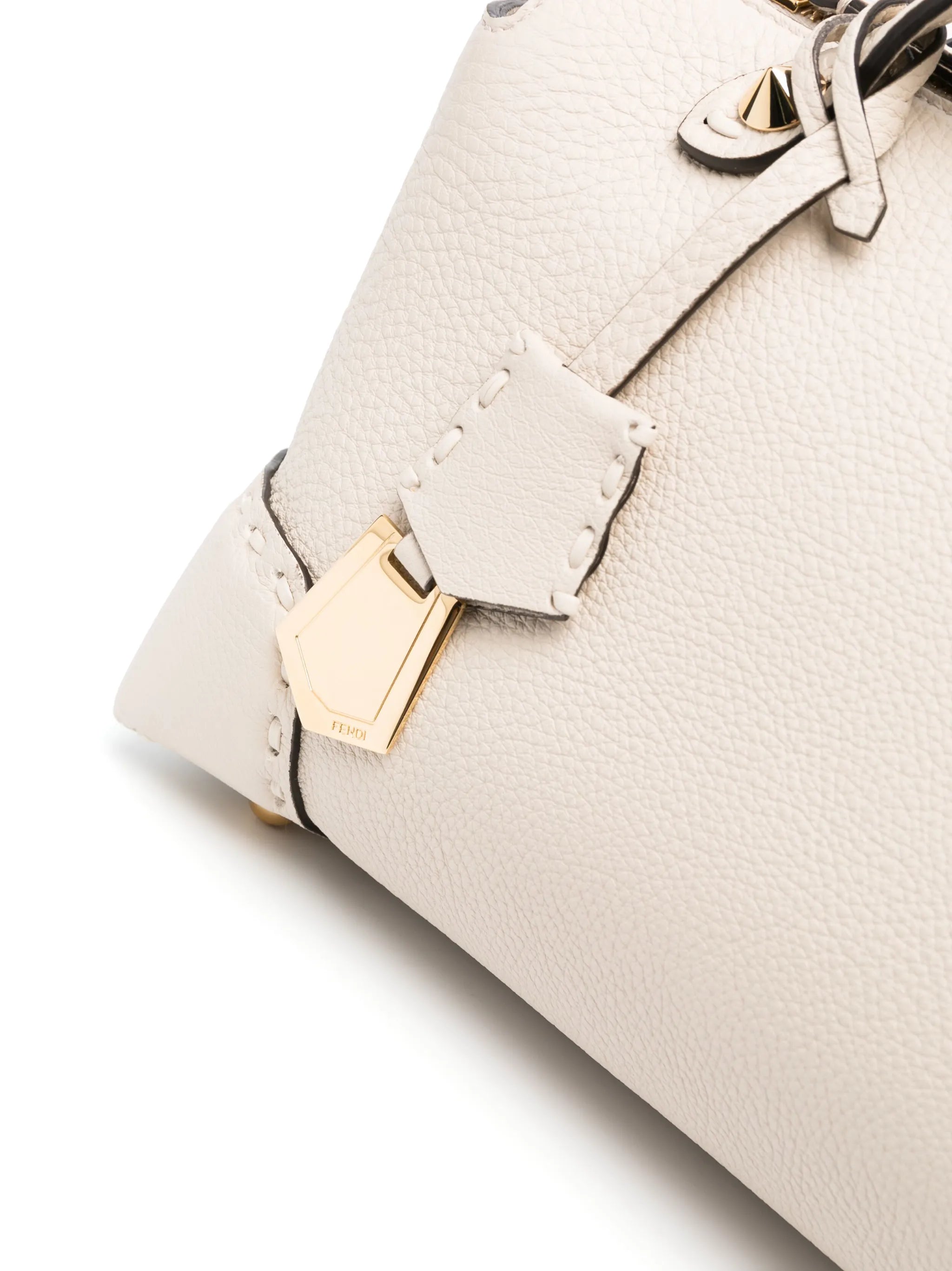 logo-lettering tonal-stitch shoulder bag