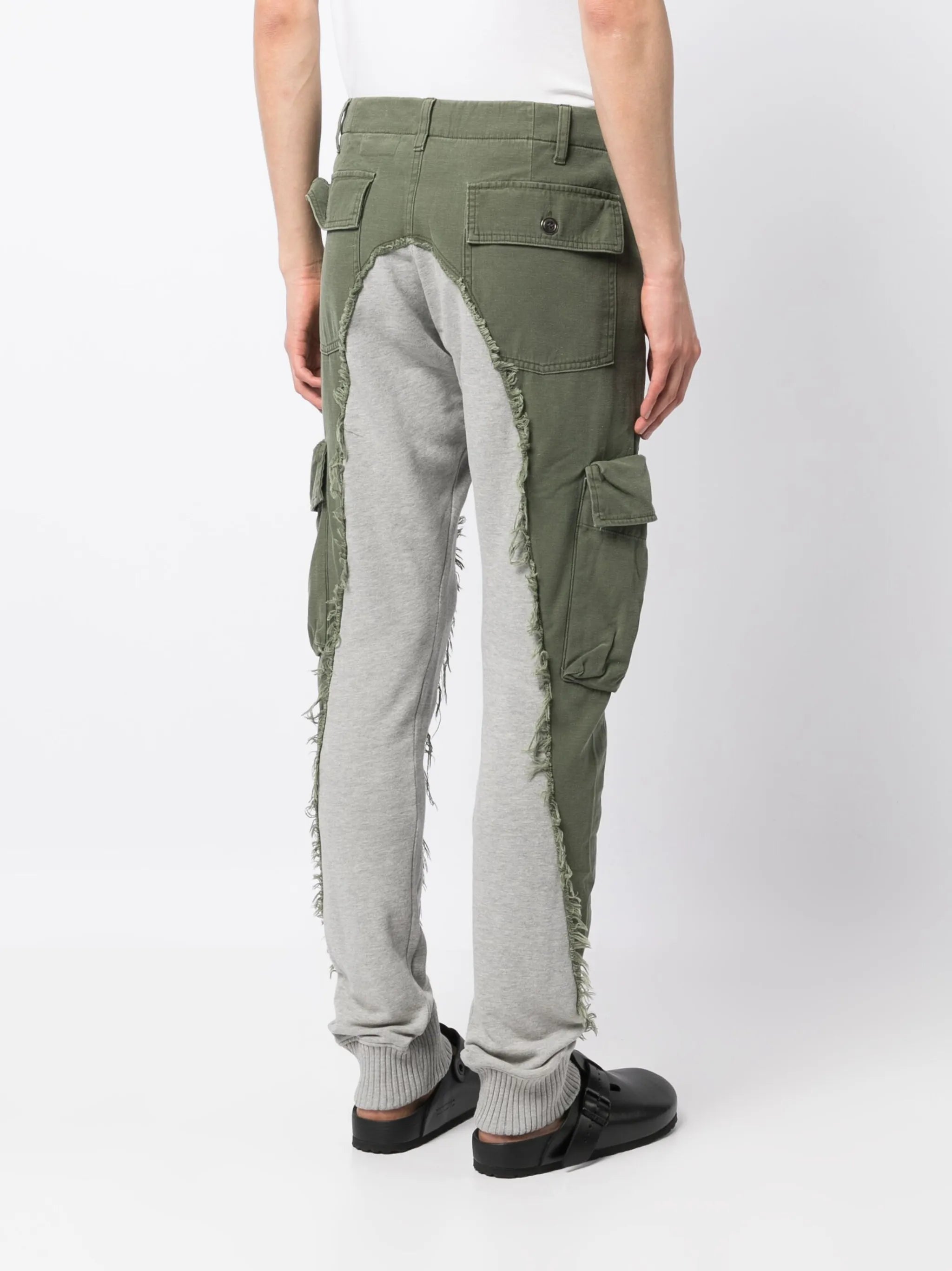 frayed-detail cargo trousers