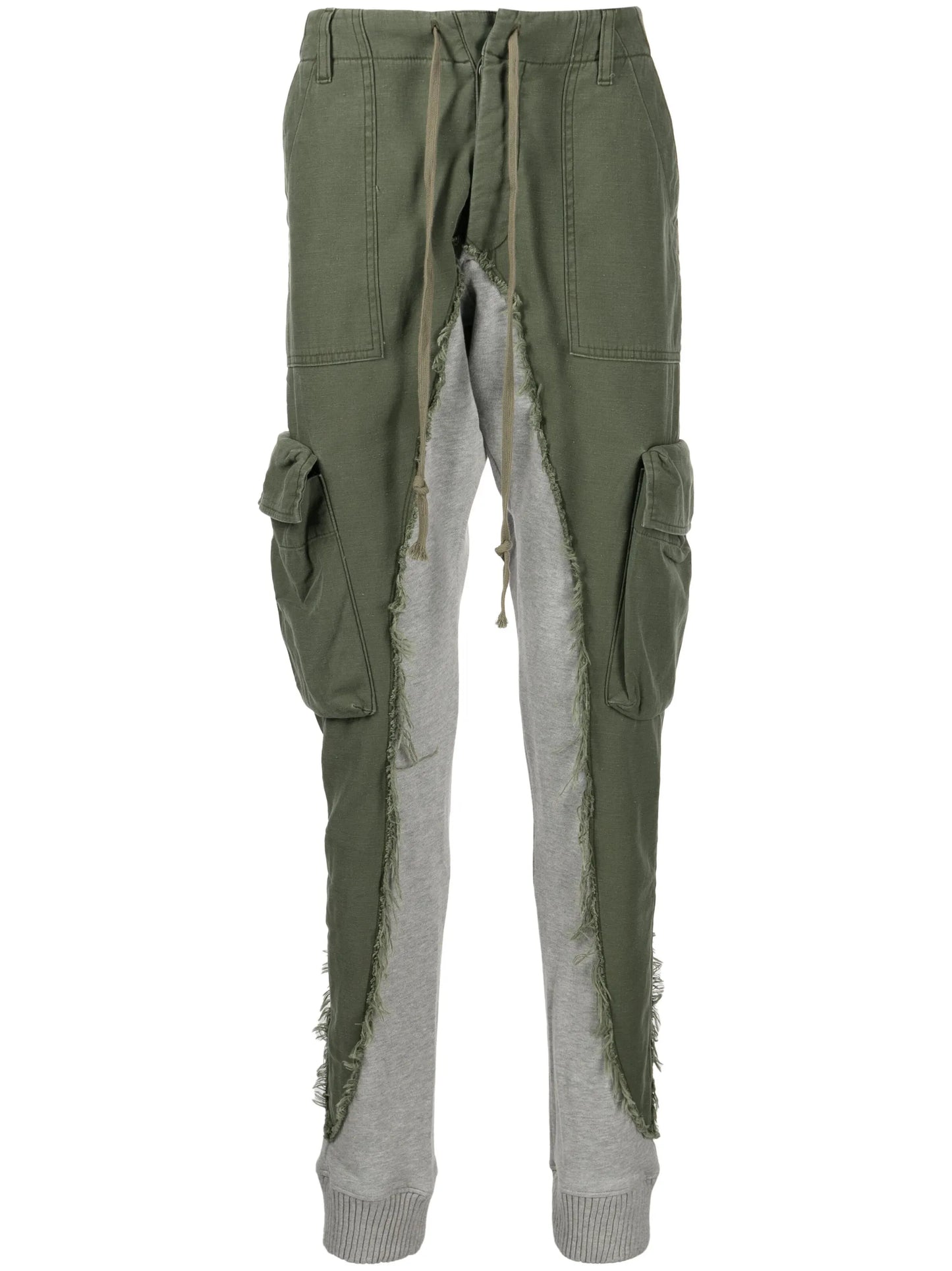frayed-detail cargo trousers