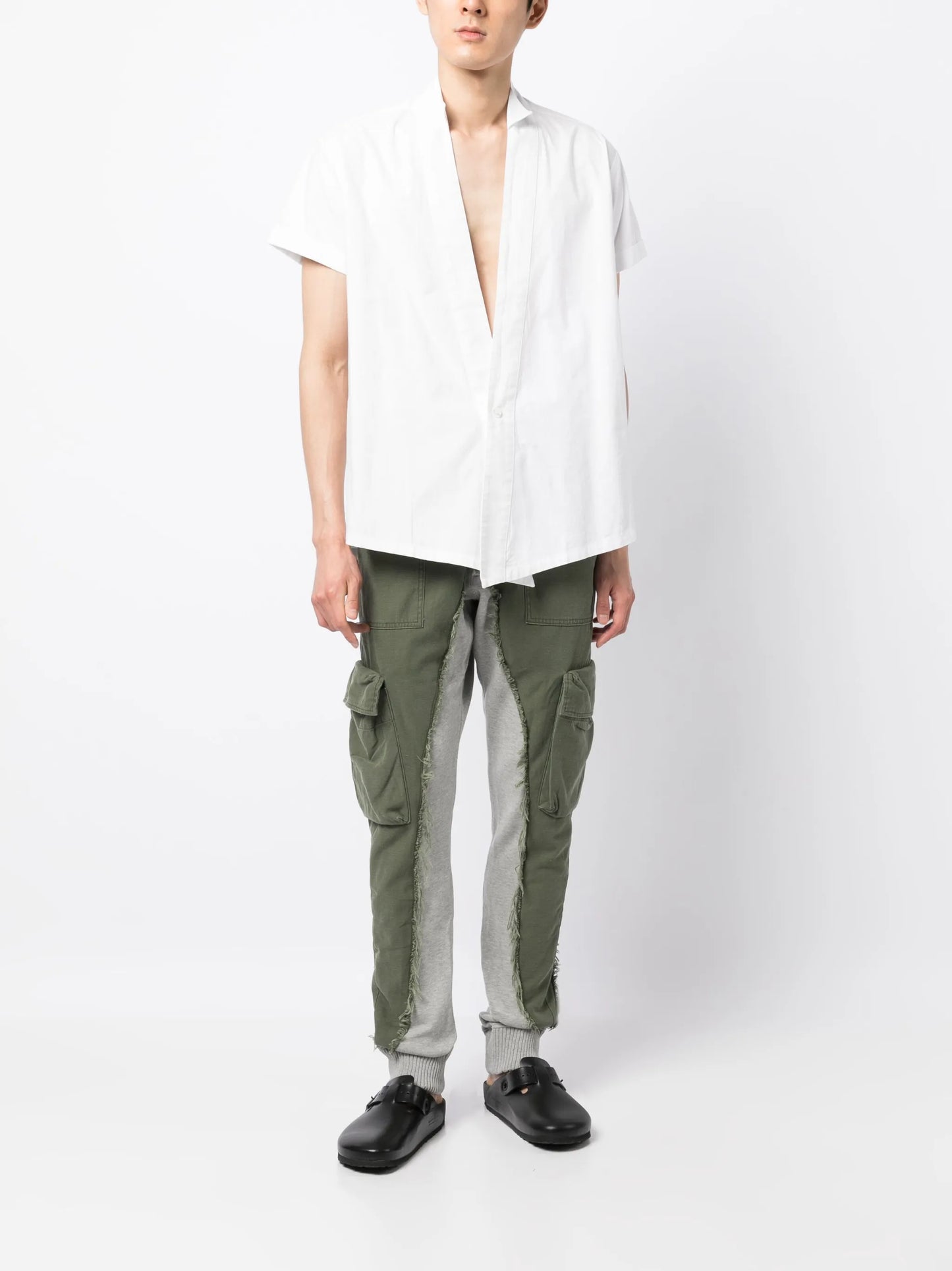 frayed-detail cargo trousers