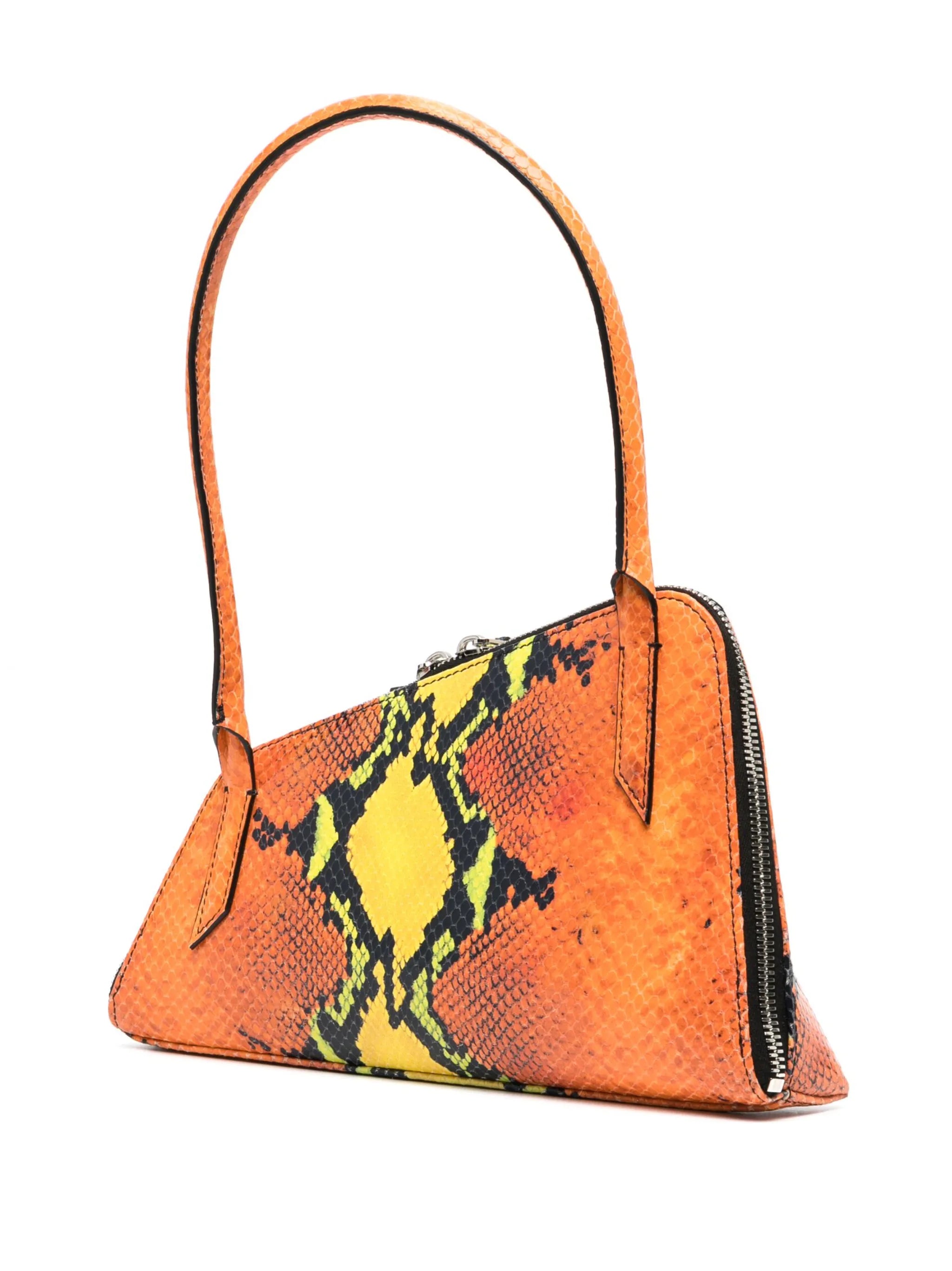 Sunrise python-print shoulder bag