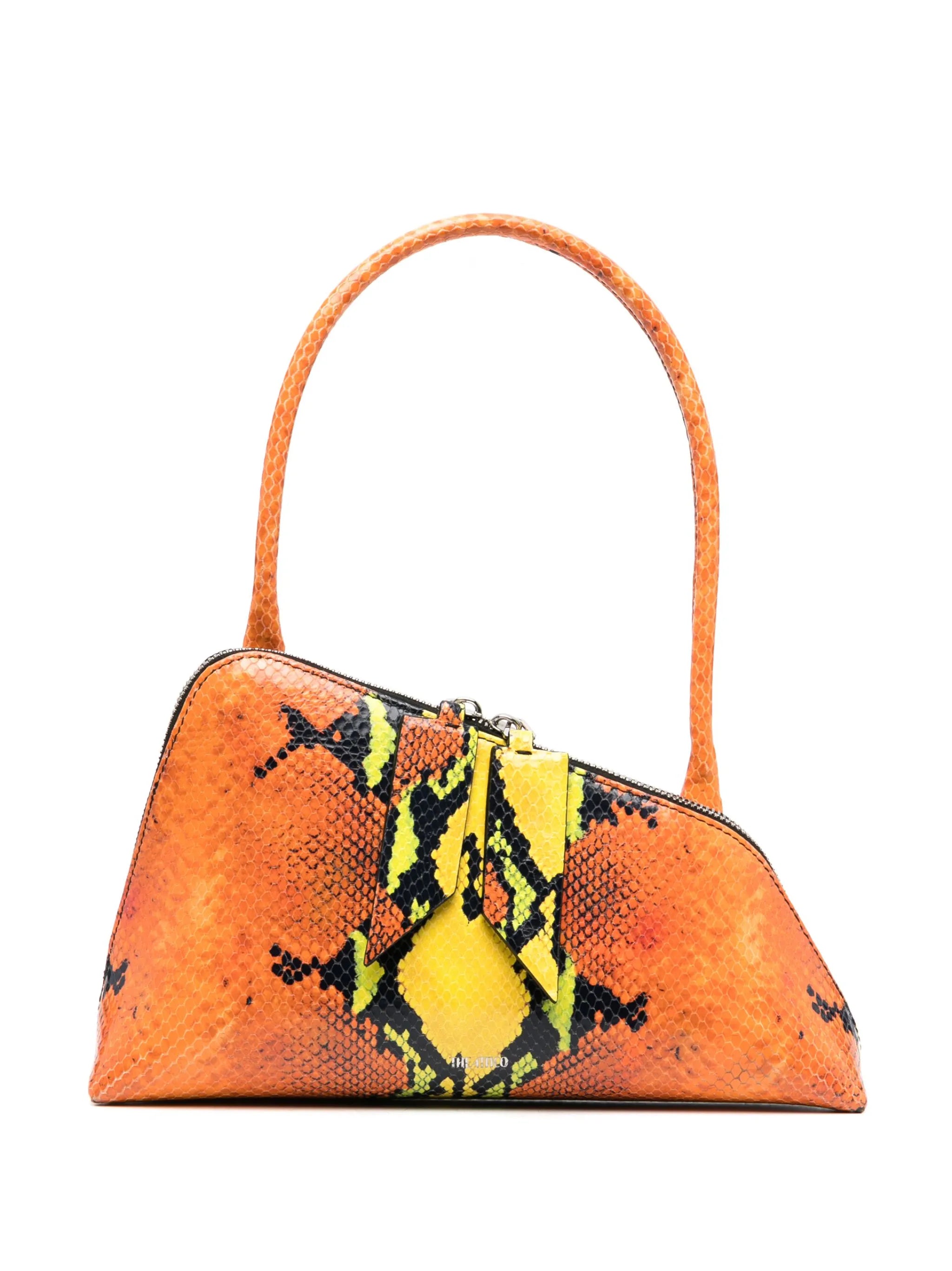 Sunrise python-print shoulder bag