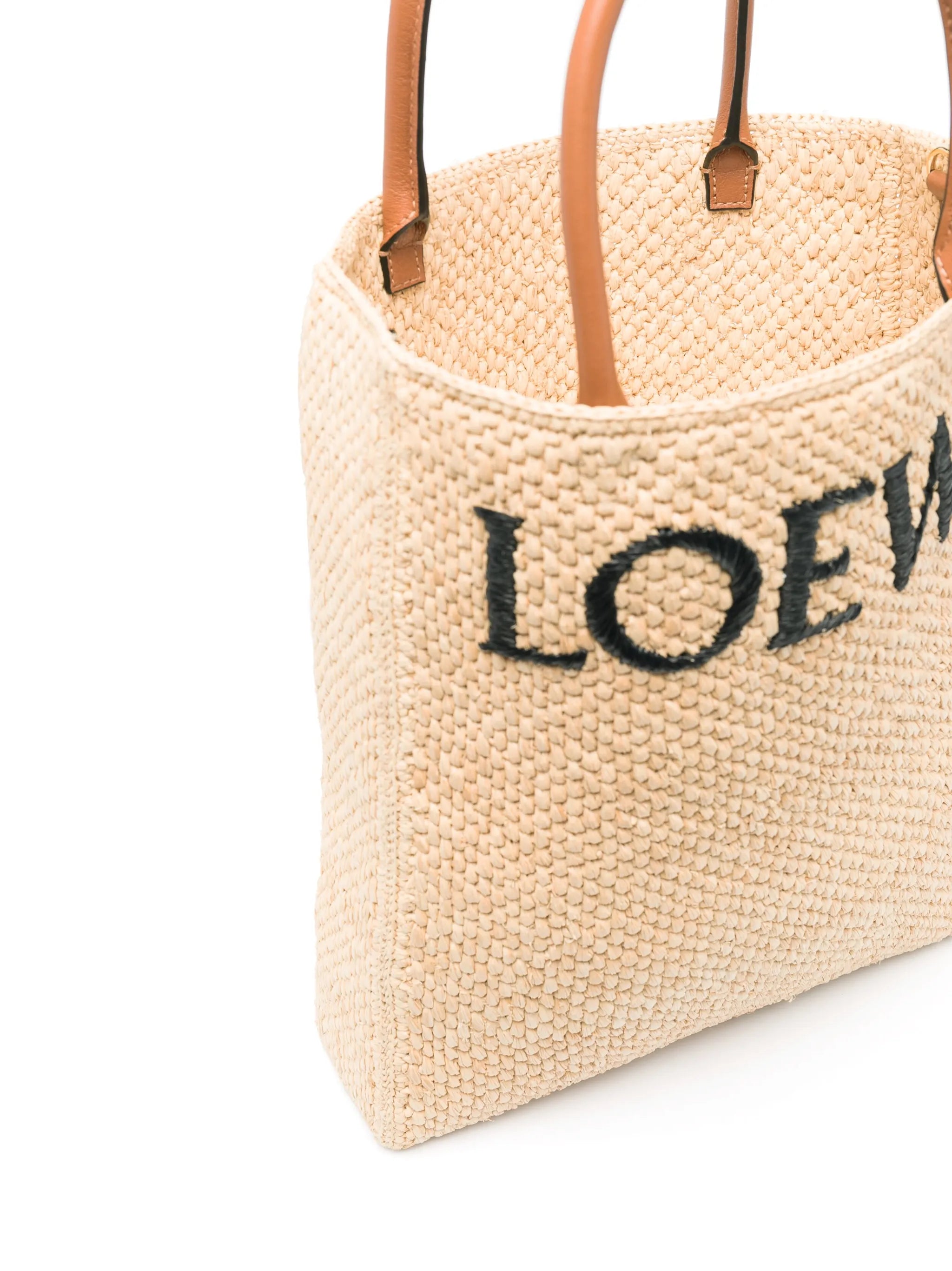 A4 raffia tote bag